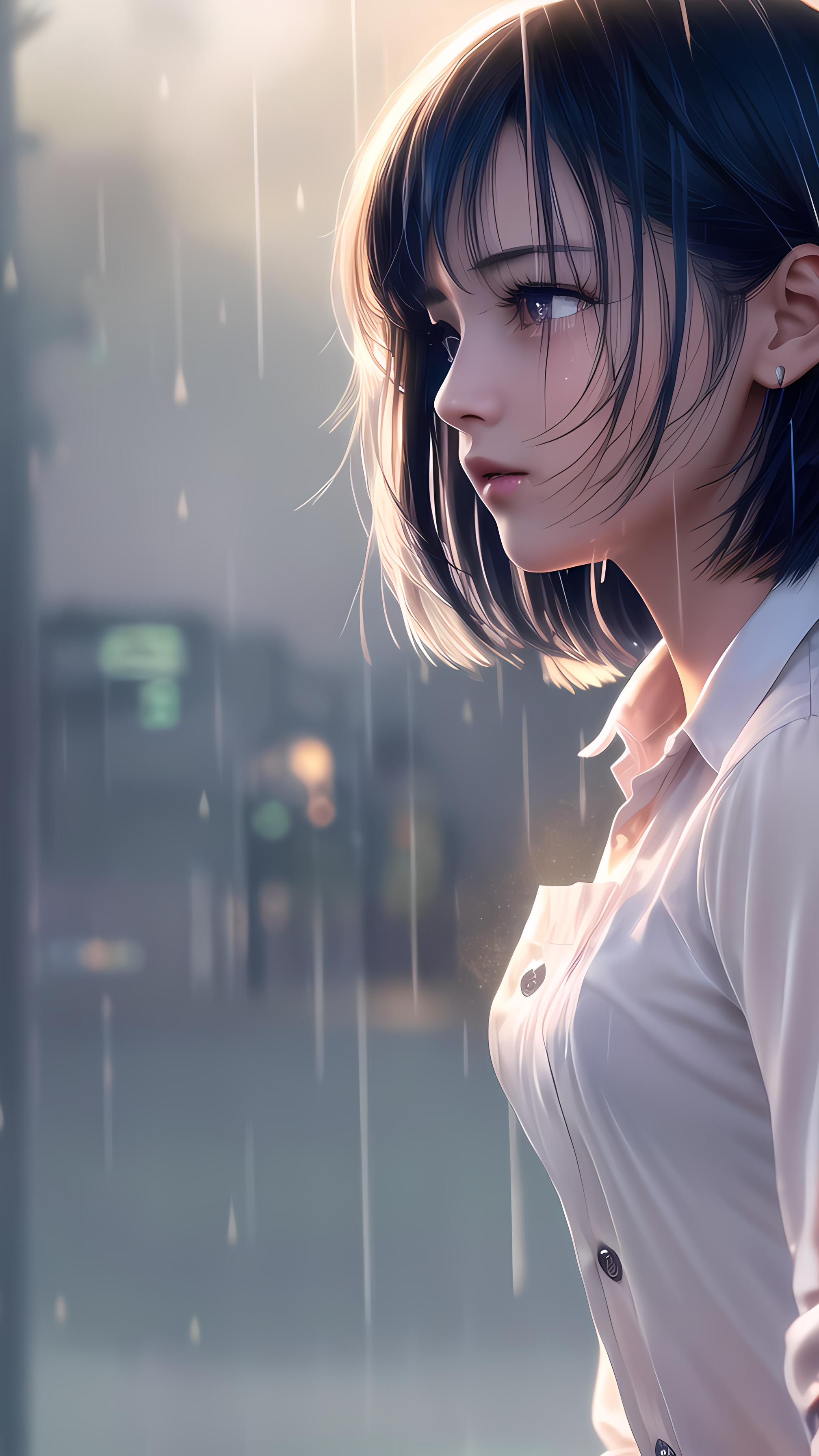 雨中女孩