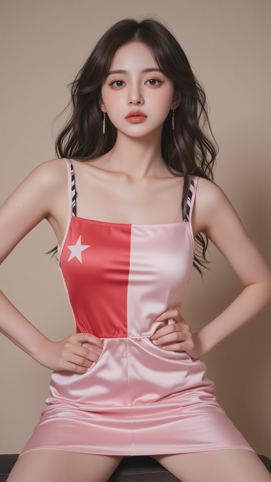 吊带裙女孩