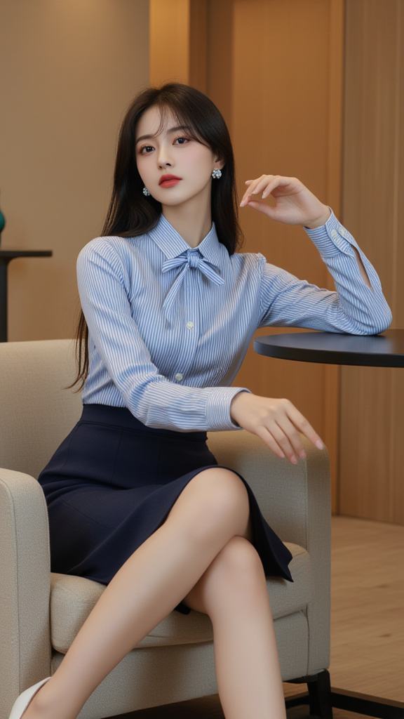 职业装女孩
