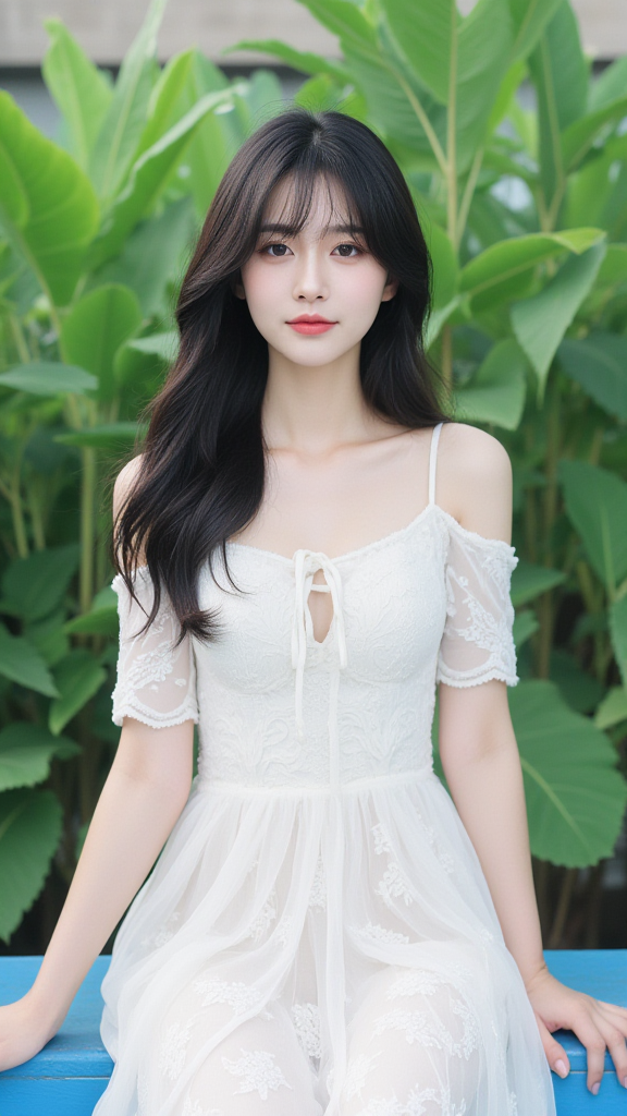 吊带裙女孩