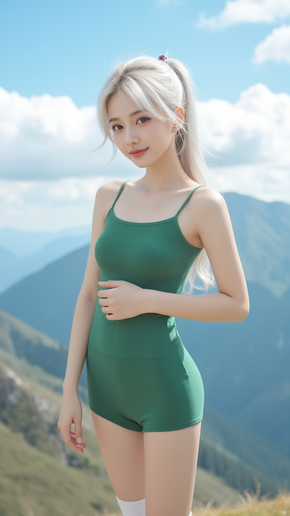 白发美女