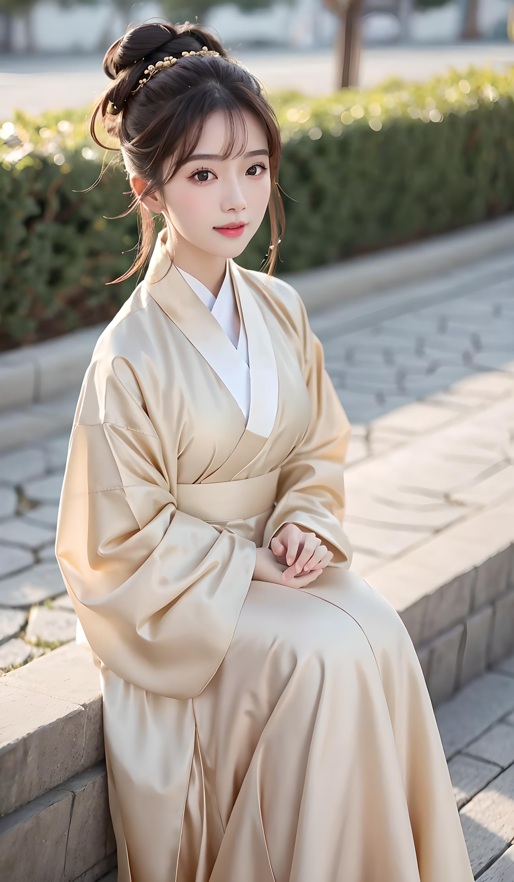 古风汉服，美女