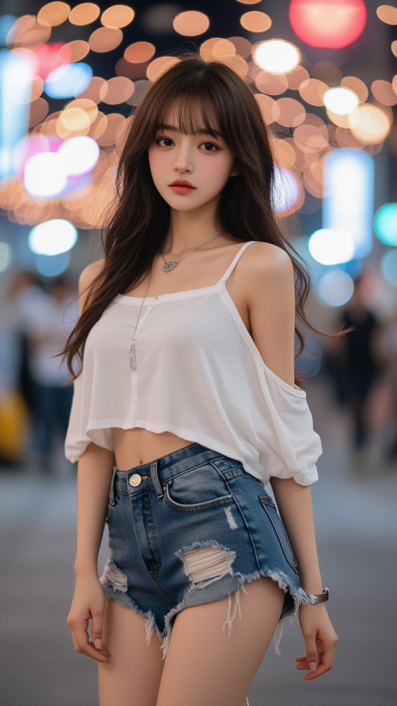 露肩女孩