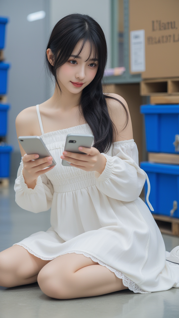 吊带裙女孩