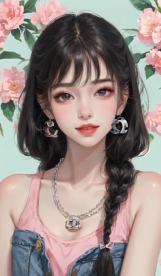 鲜花与少女