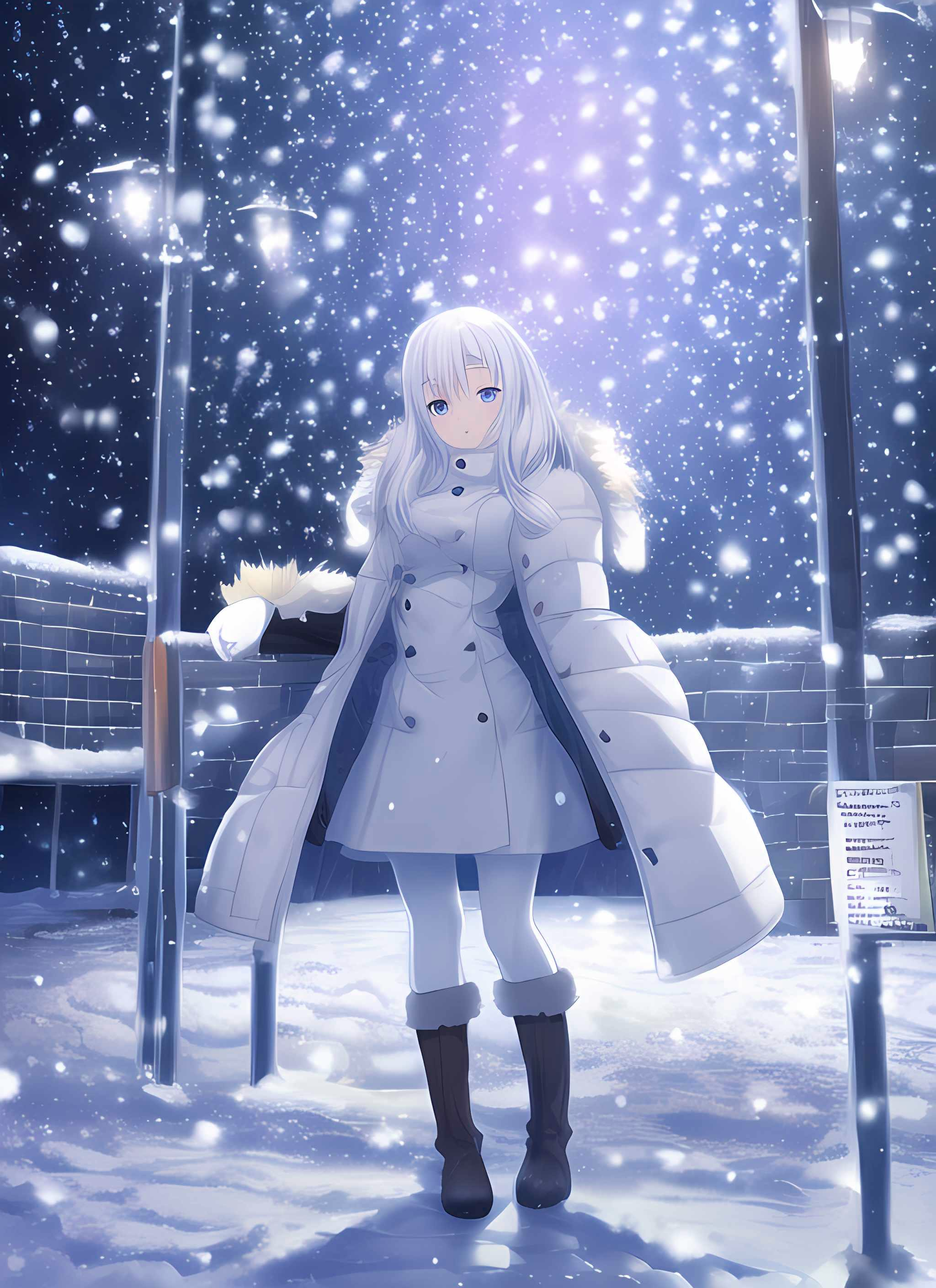 雪中女孩