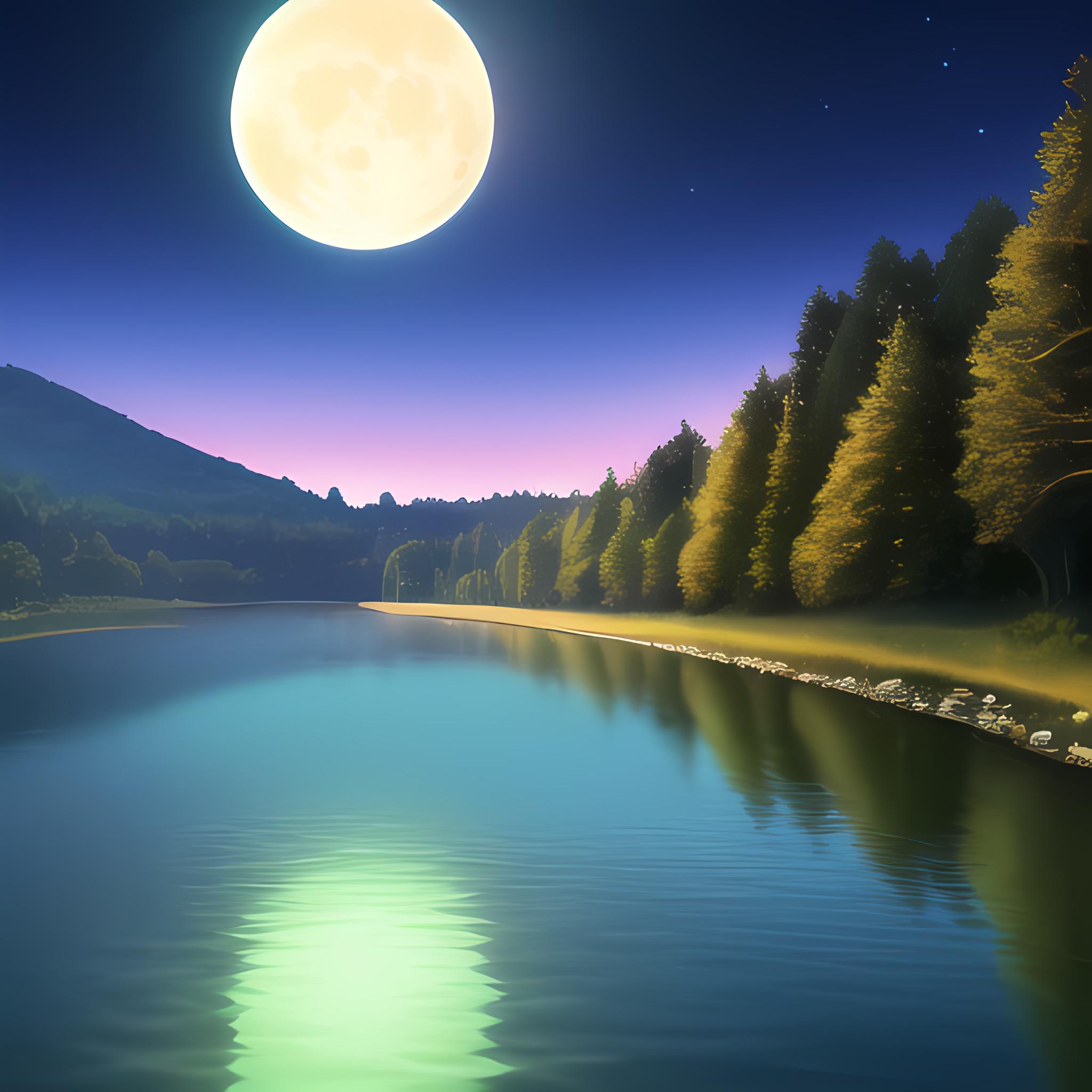 湖上升明月