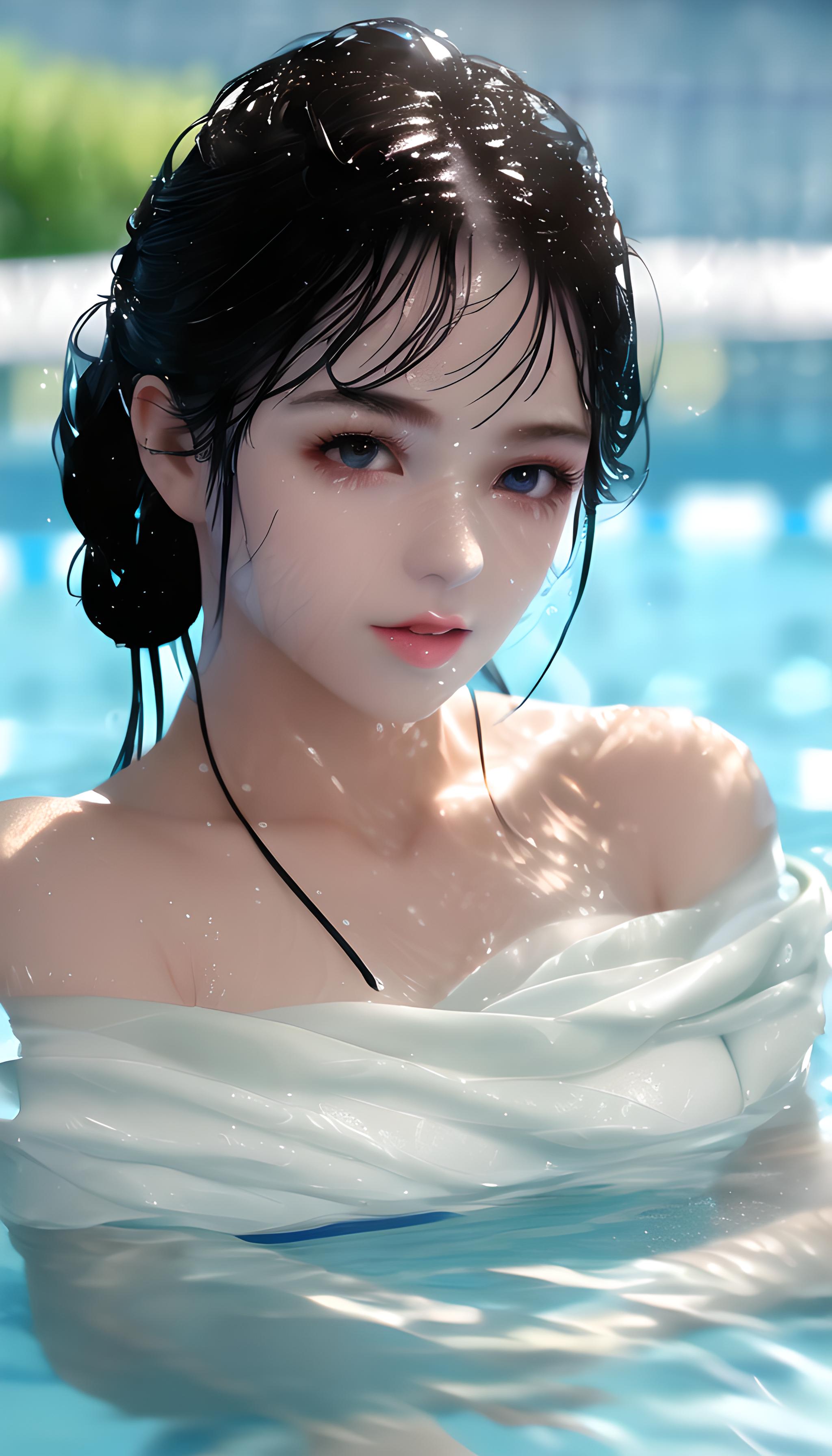 温泉美女