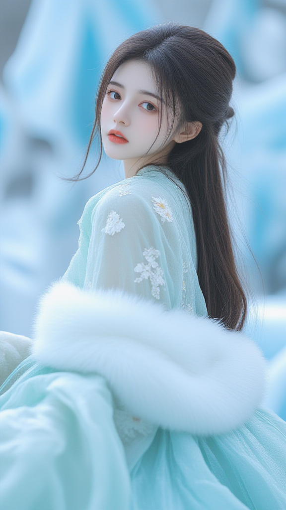 冷淡风·雪域古装汉服美女