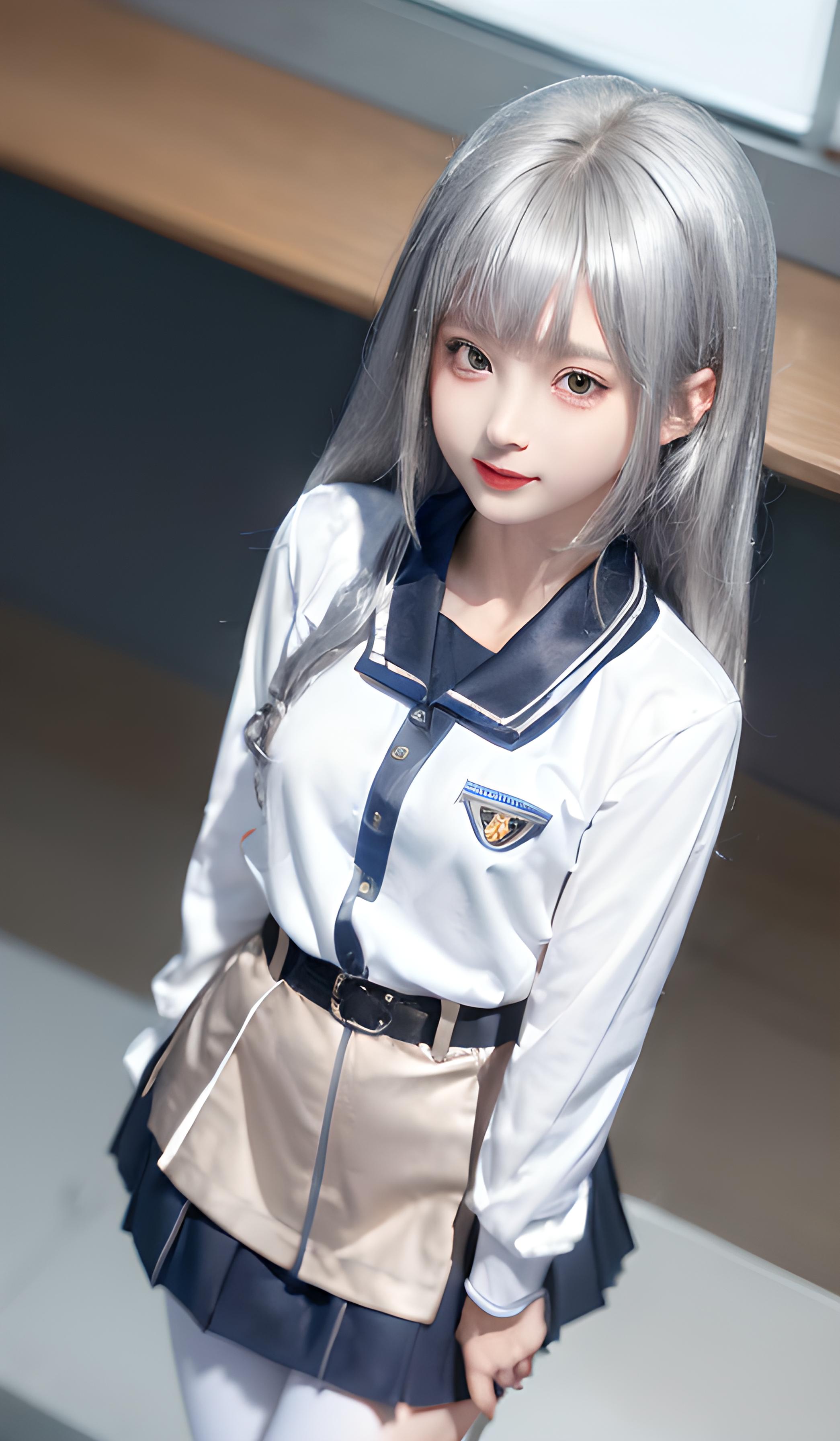 银发少女
