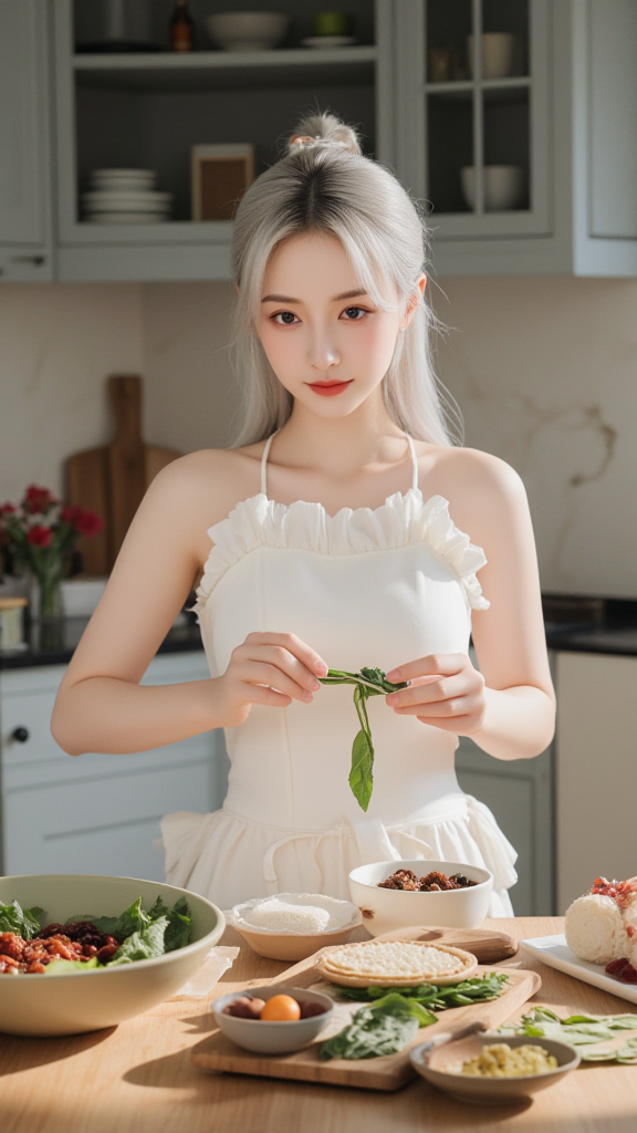 吃饭的女孩