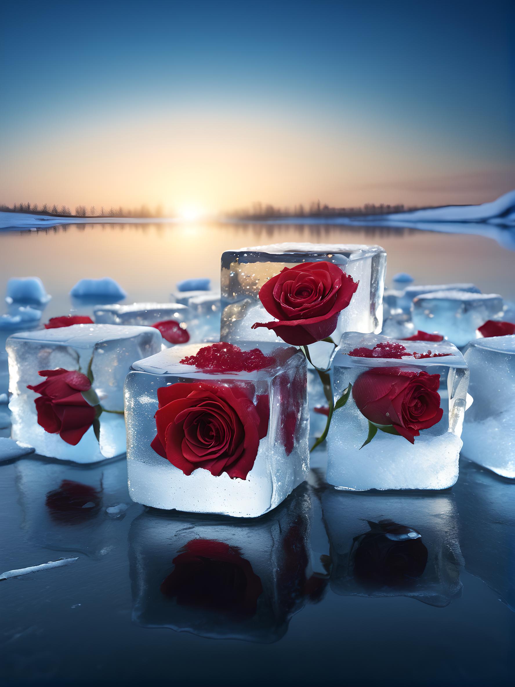 冰封玫瑰