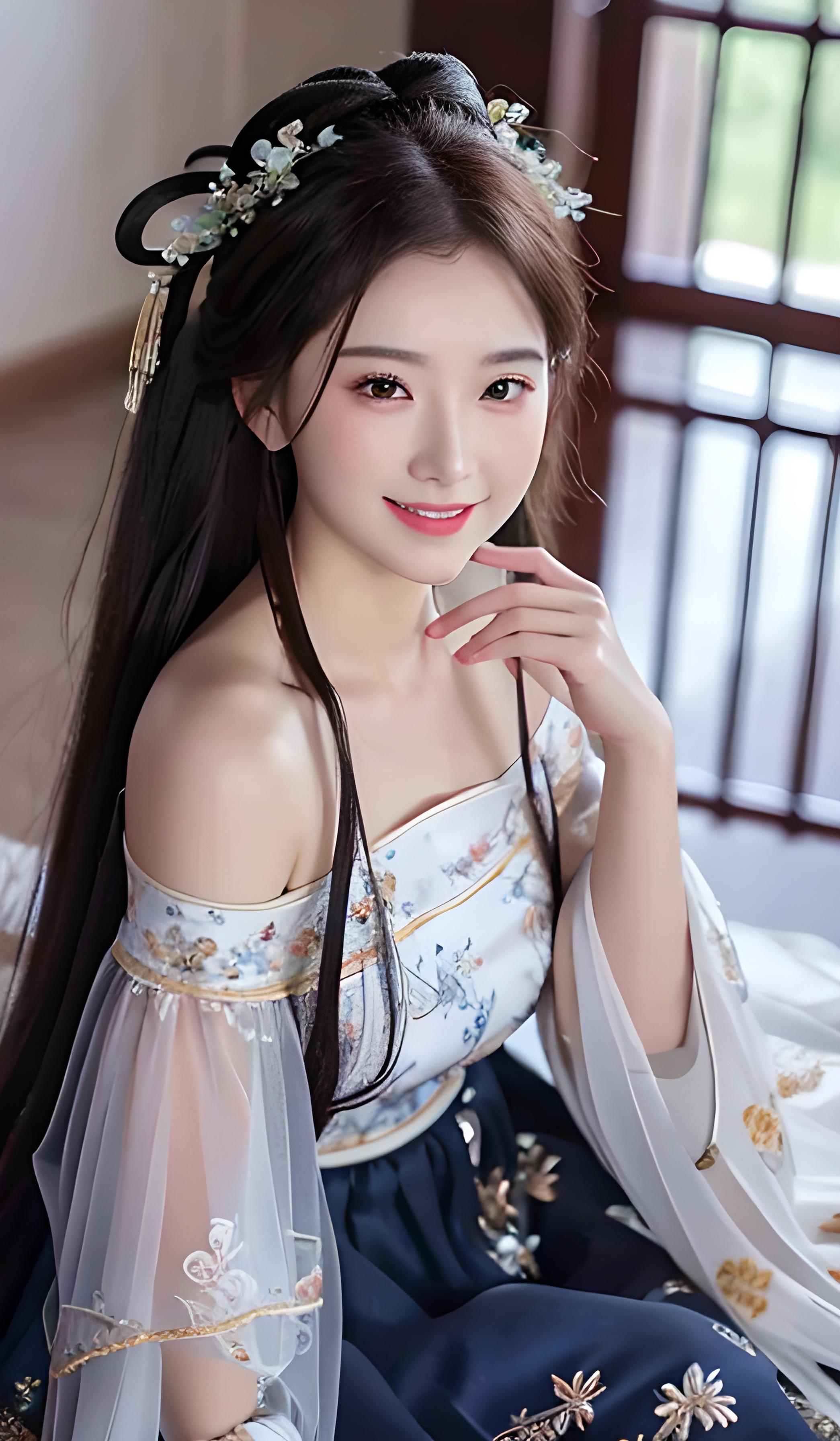 古风美女汉服穿搭