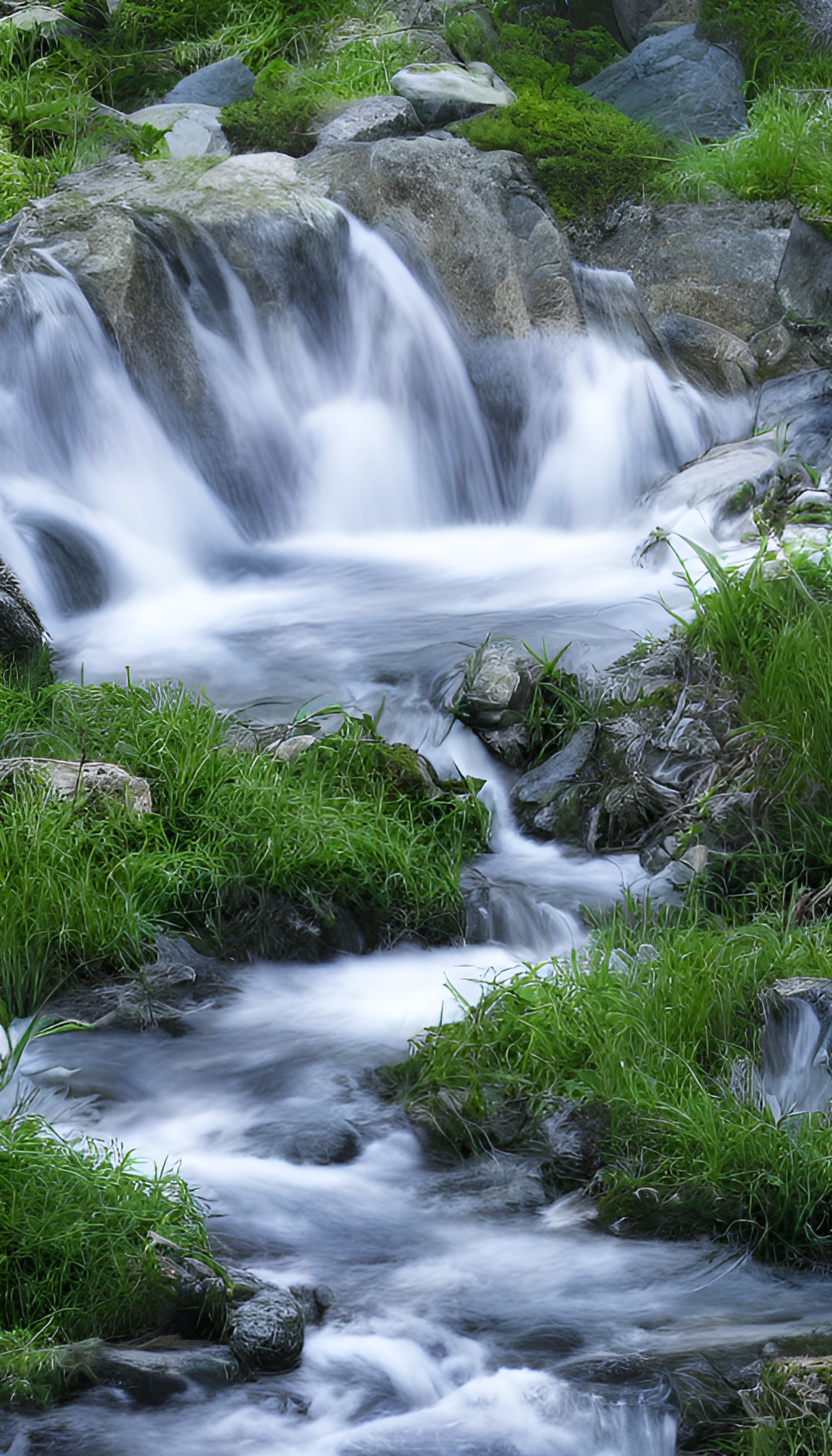 山间流水