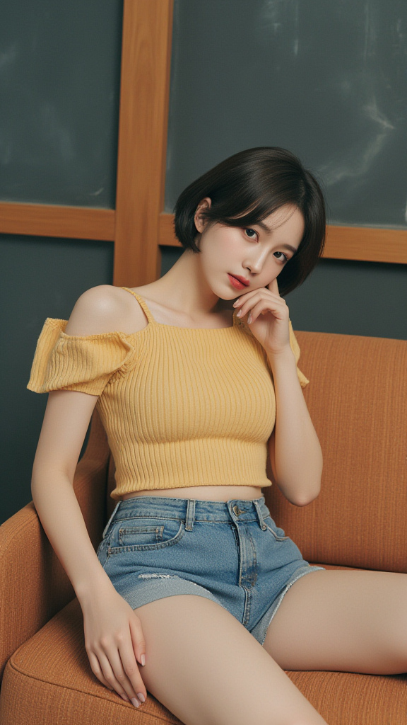 短发女孩