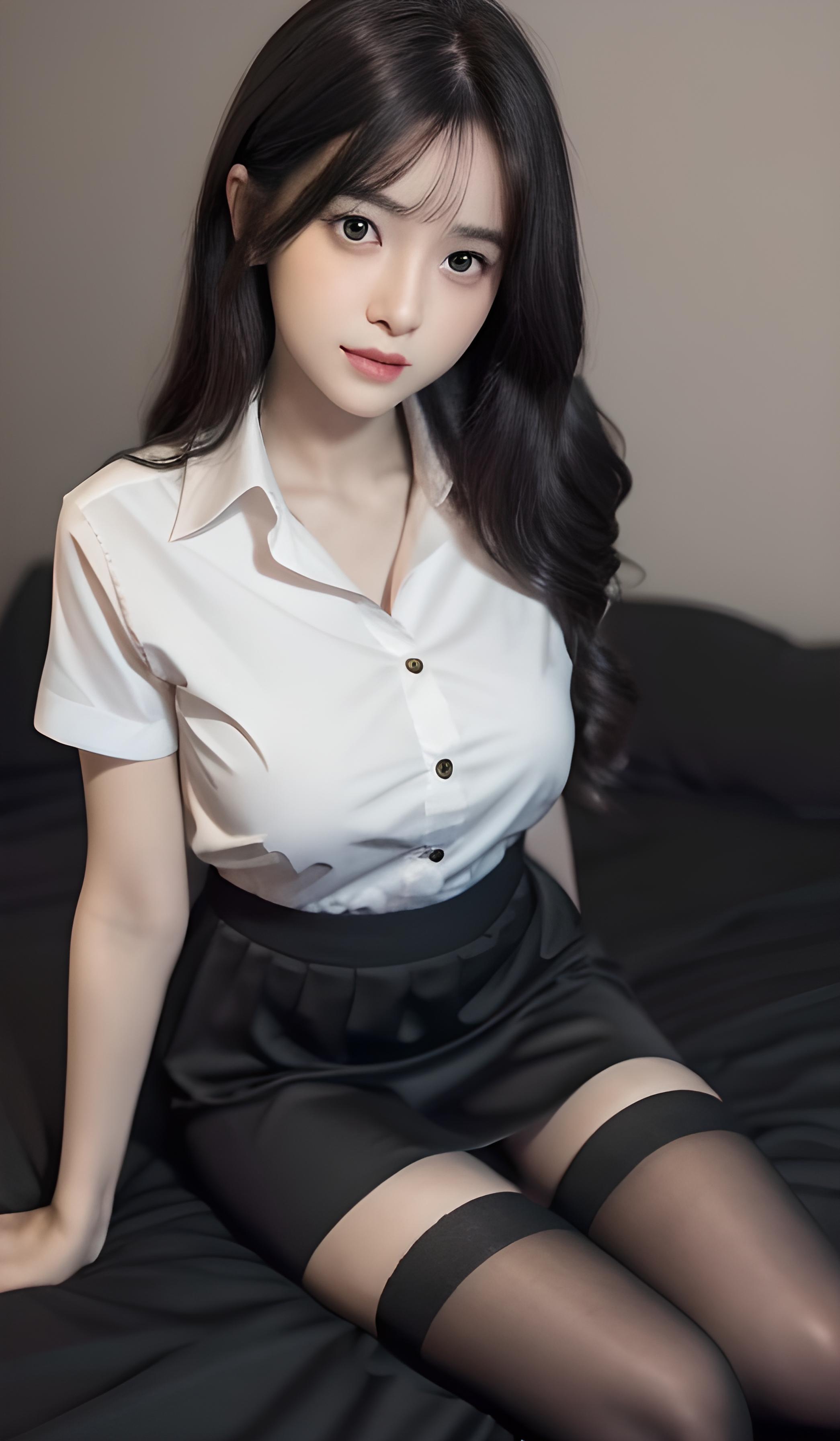 床上的美女