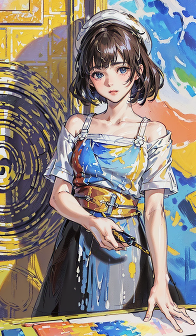 画家，少女