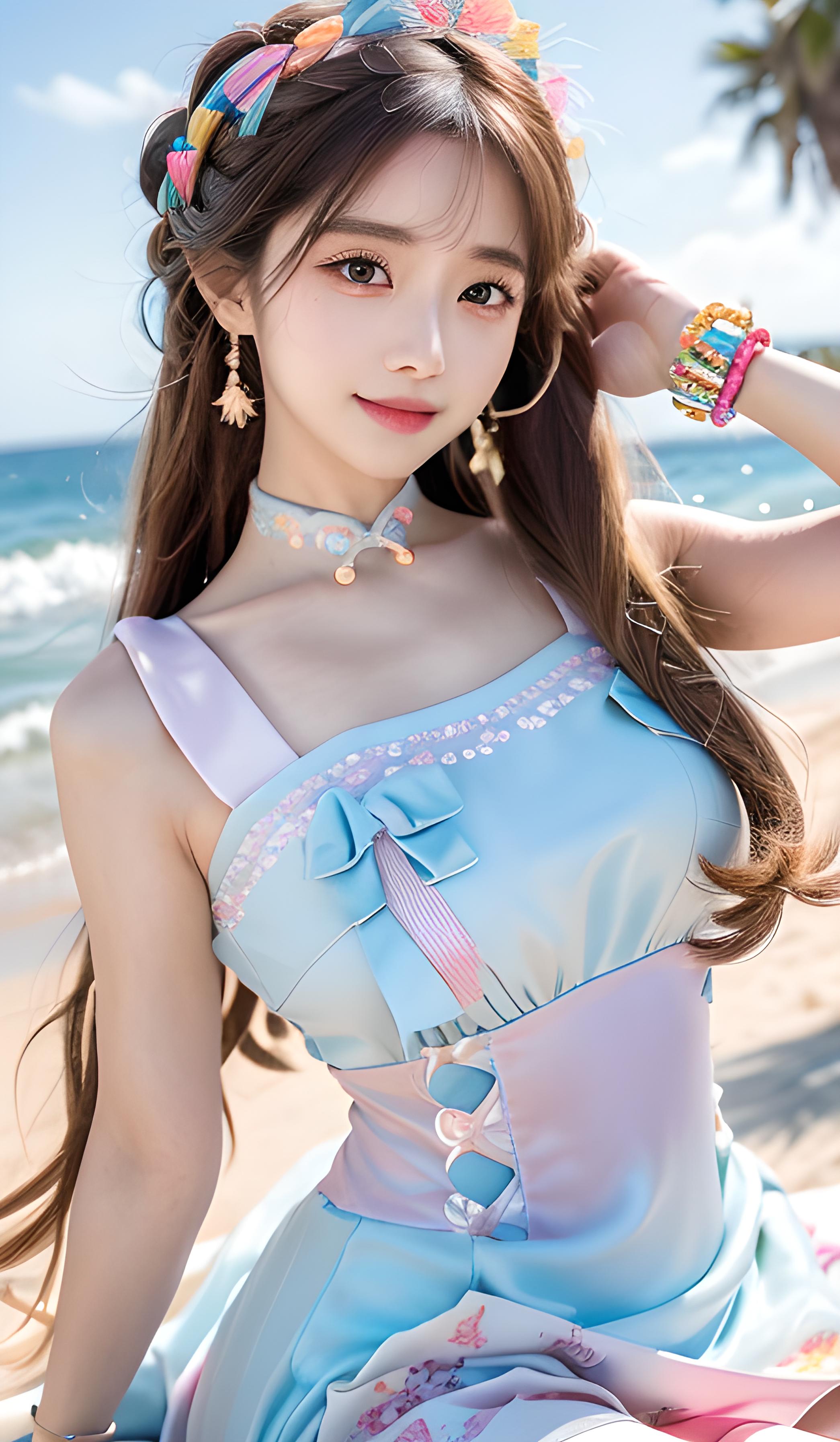 海边美女