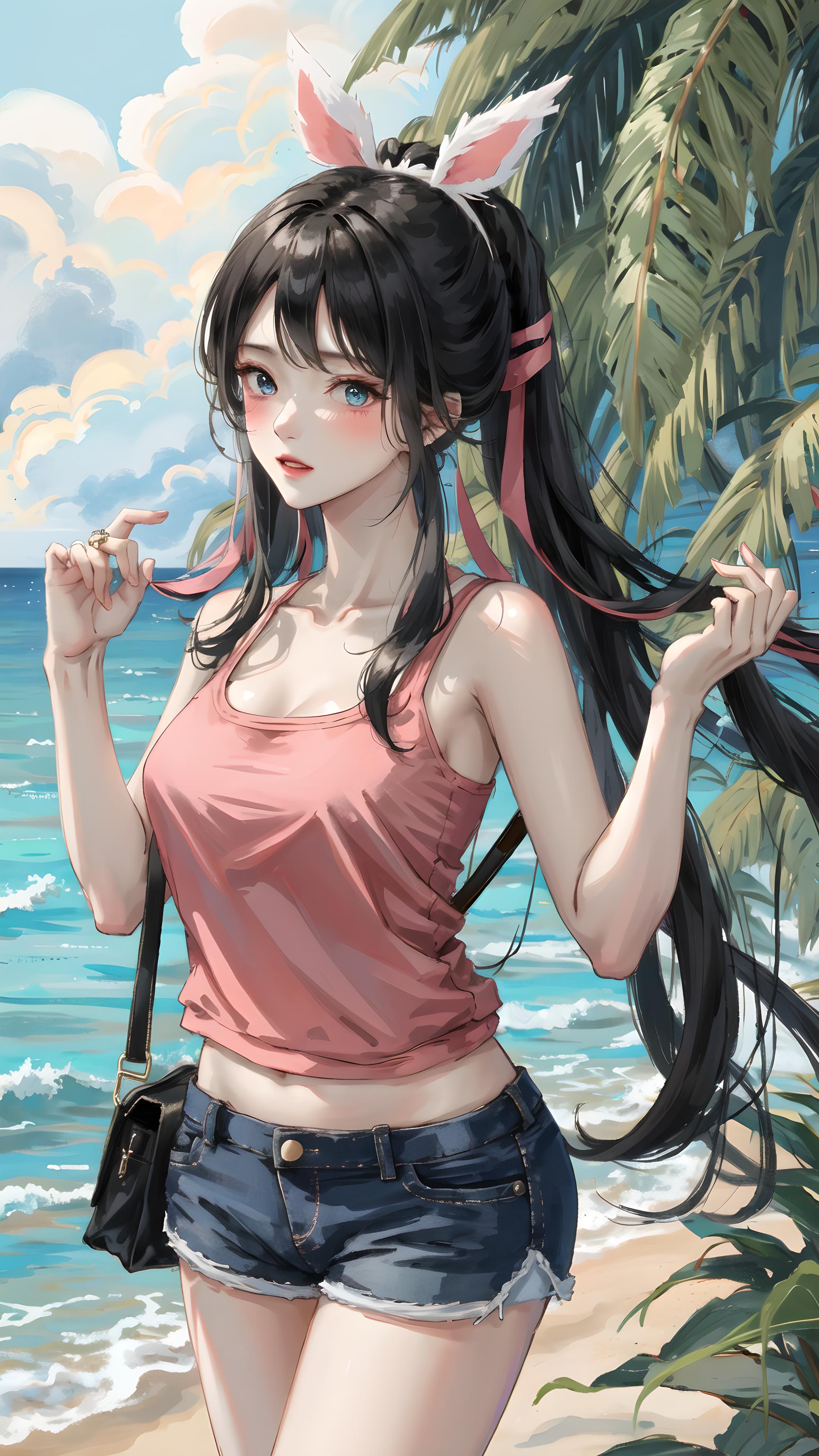 夏日感甜美少女