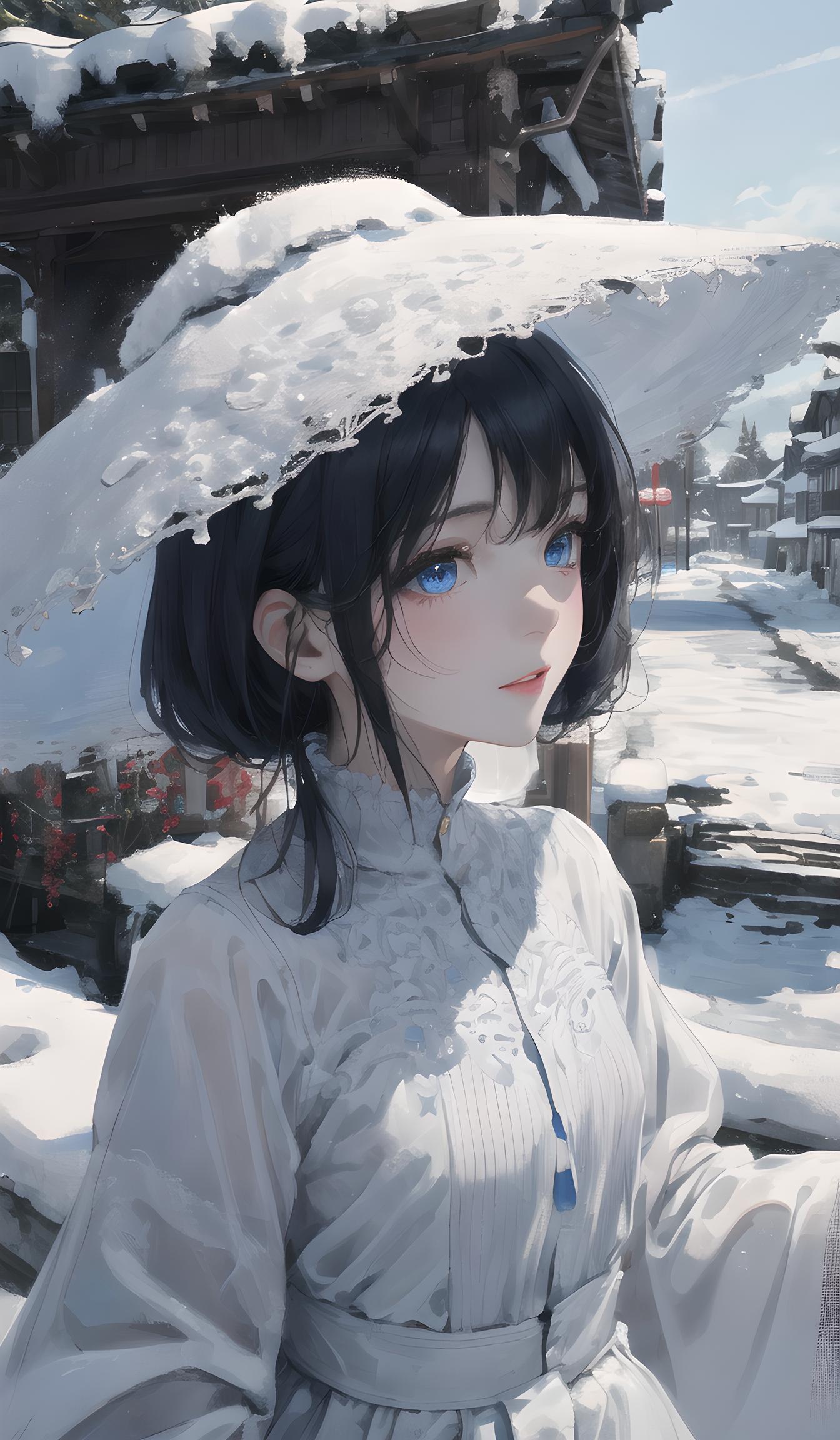 雪地女孩