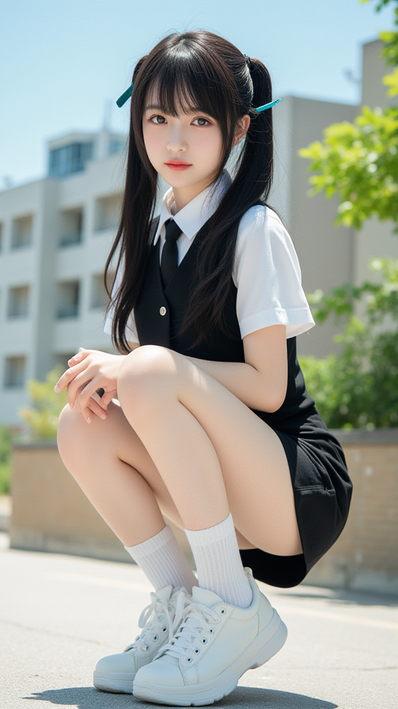 双马尾女孩
