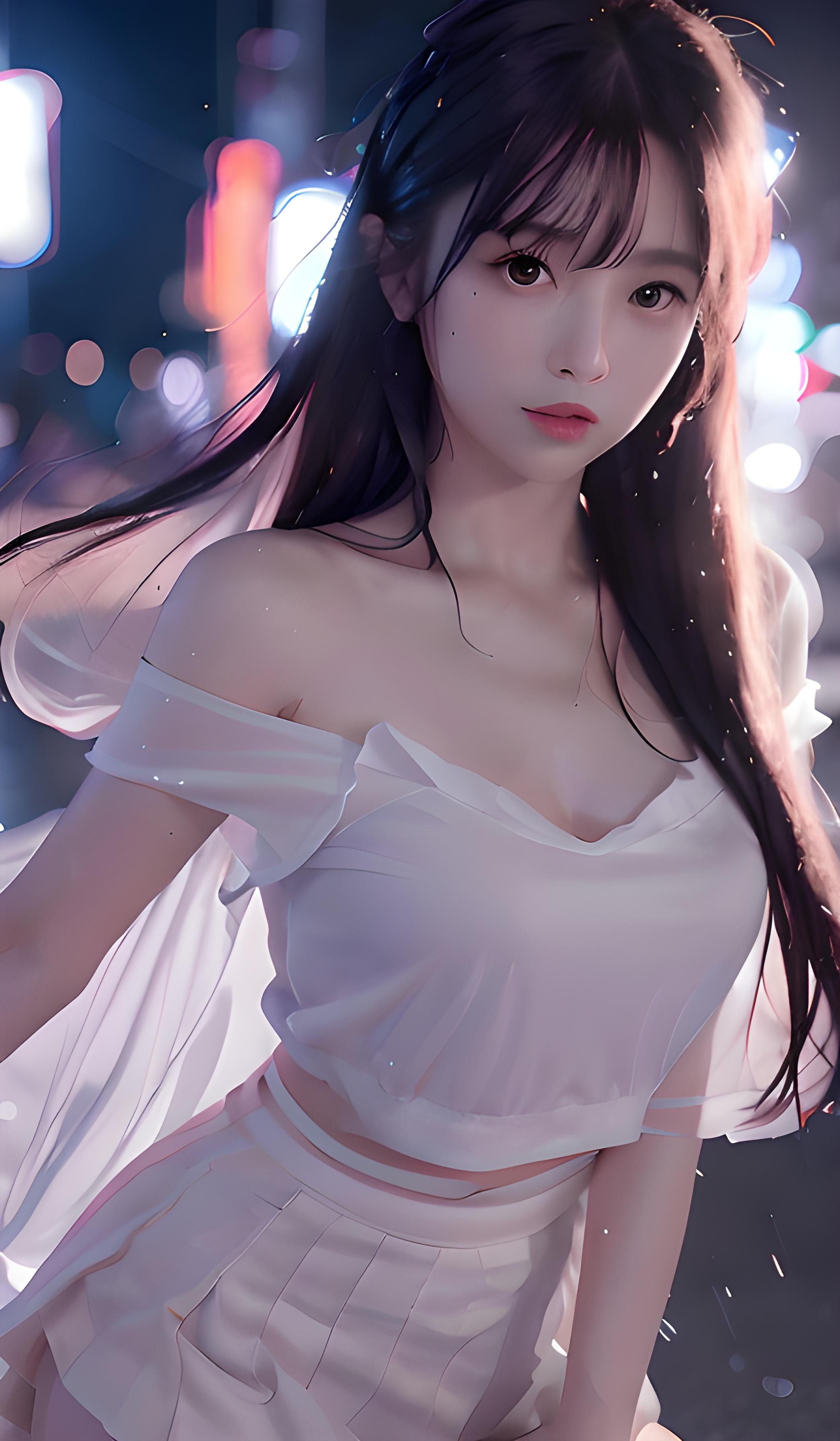 雨中美少女