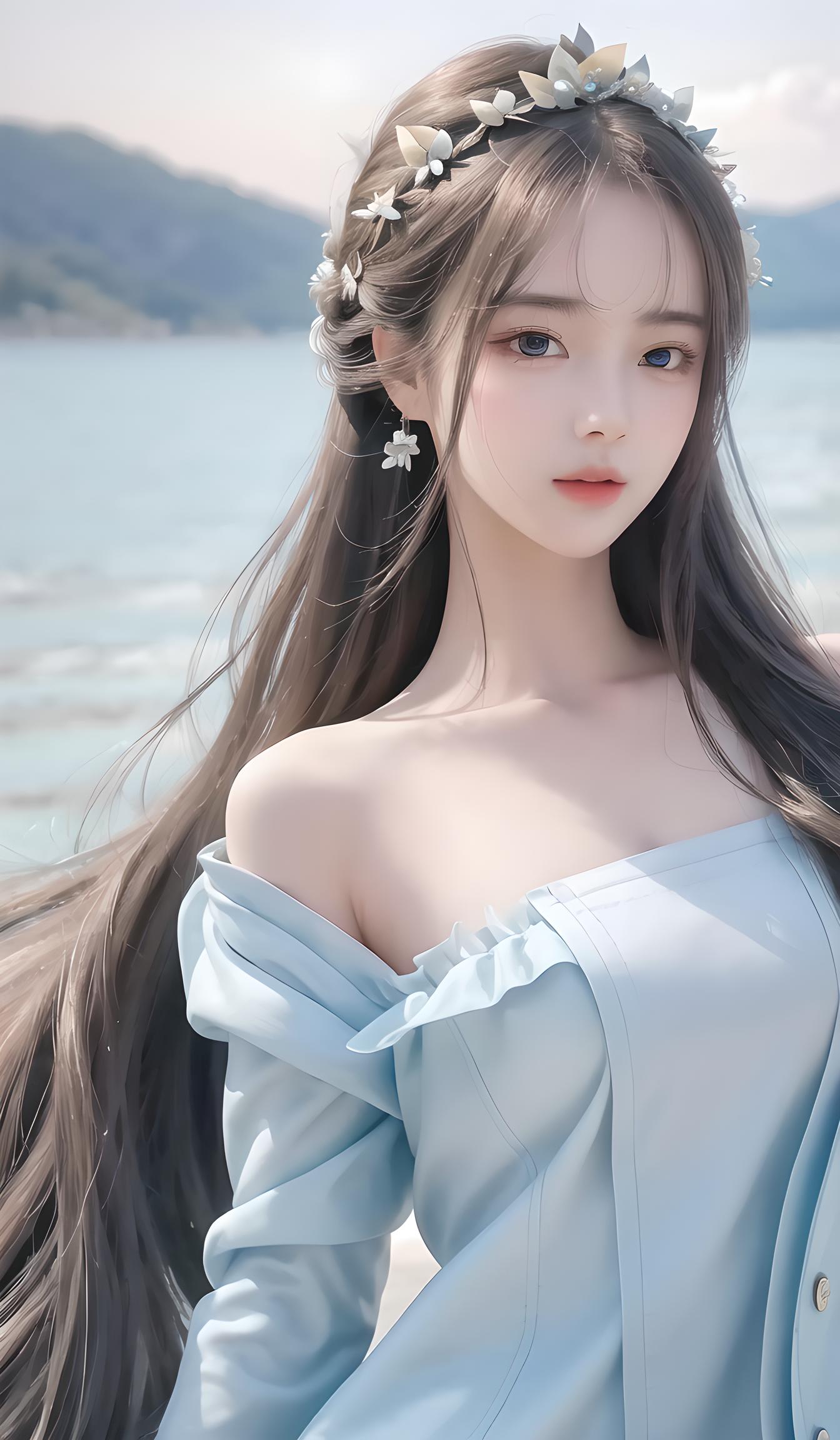 海边小姐姐