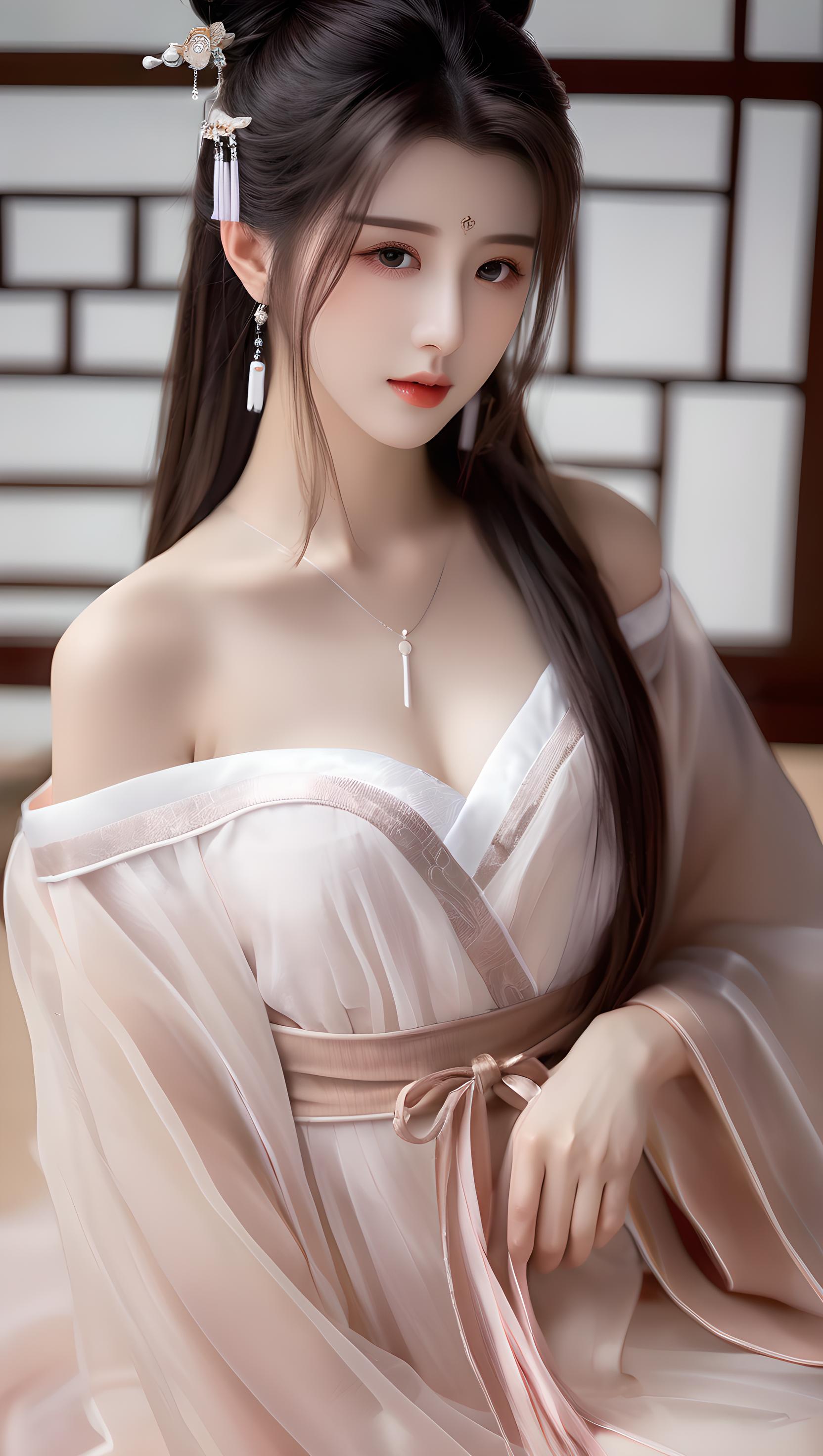 汉服美女，稳定出图。