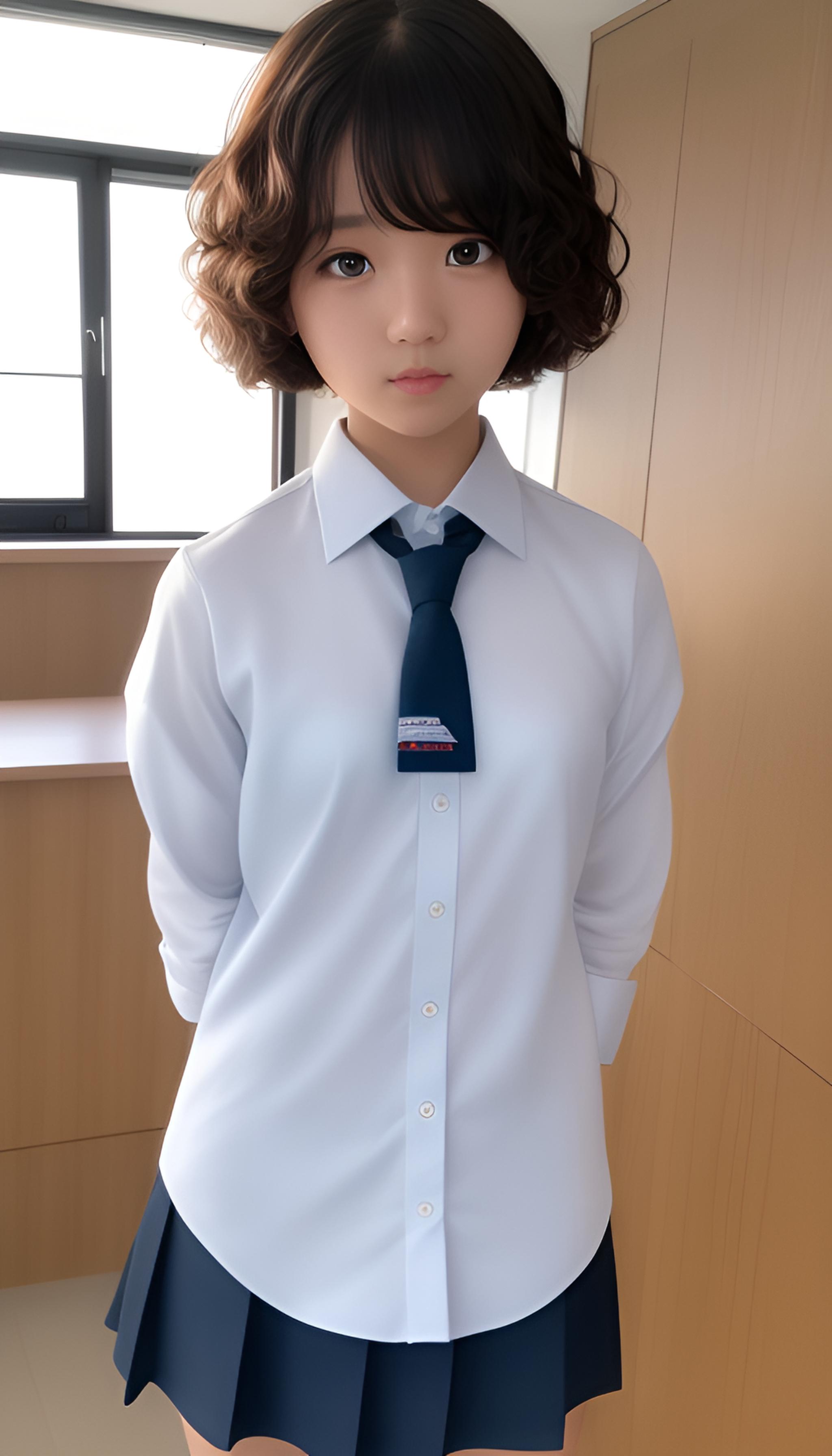 短发女孩