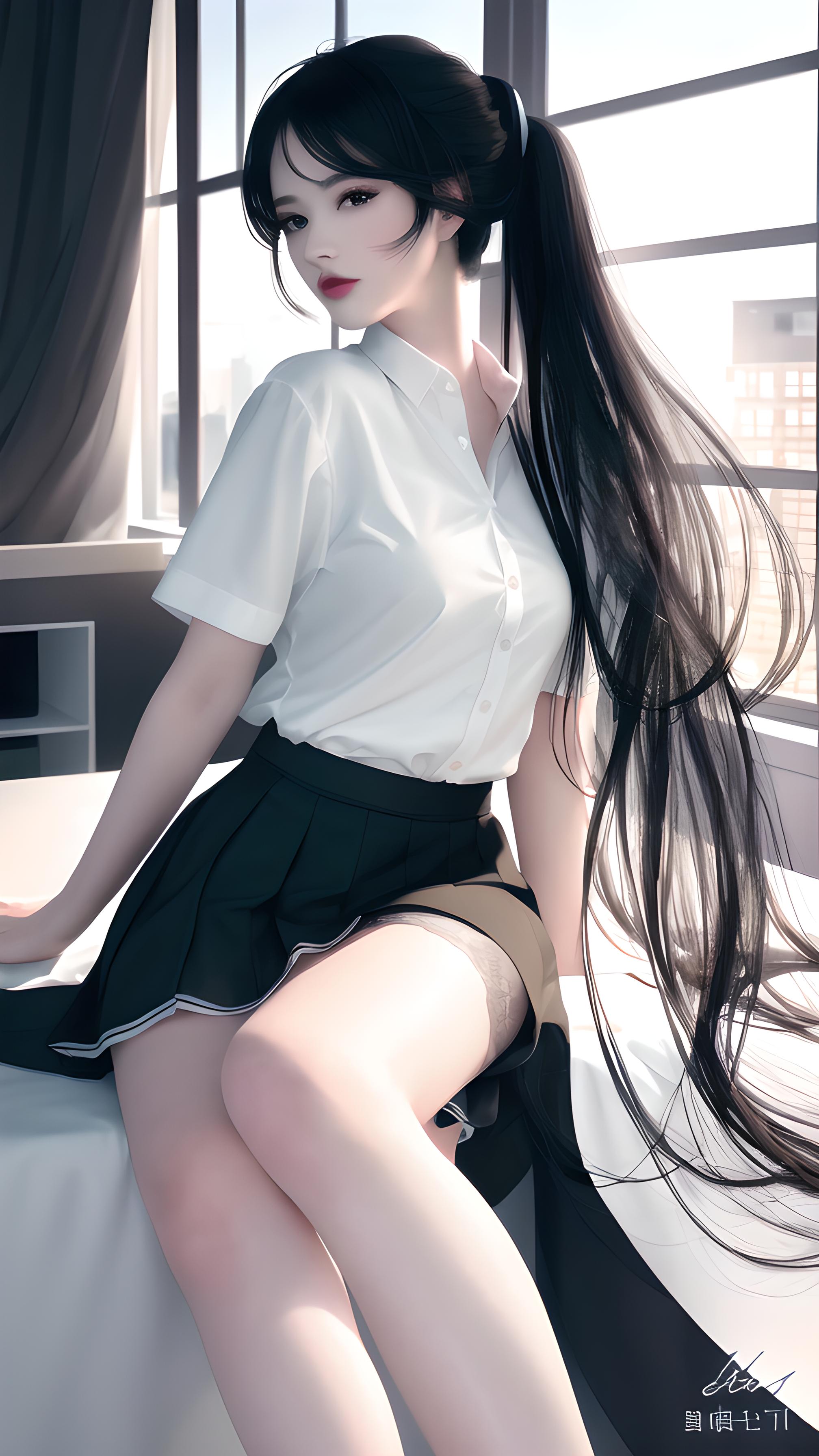 短裙少女