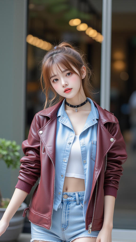 皮衣女孩