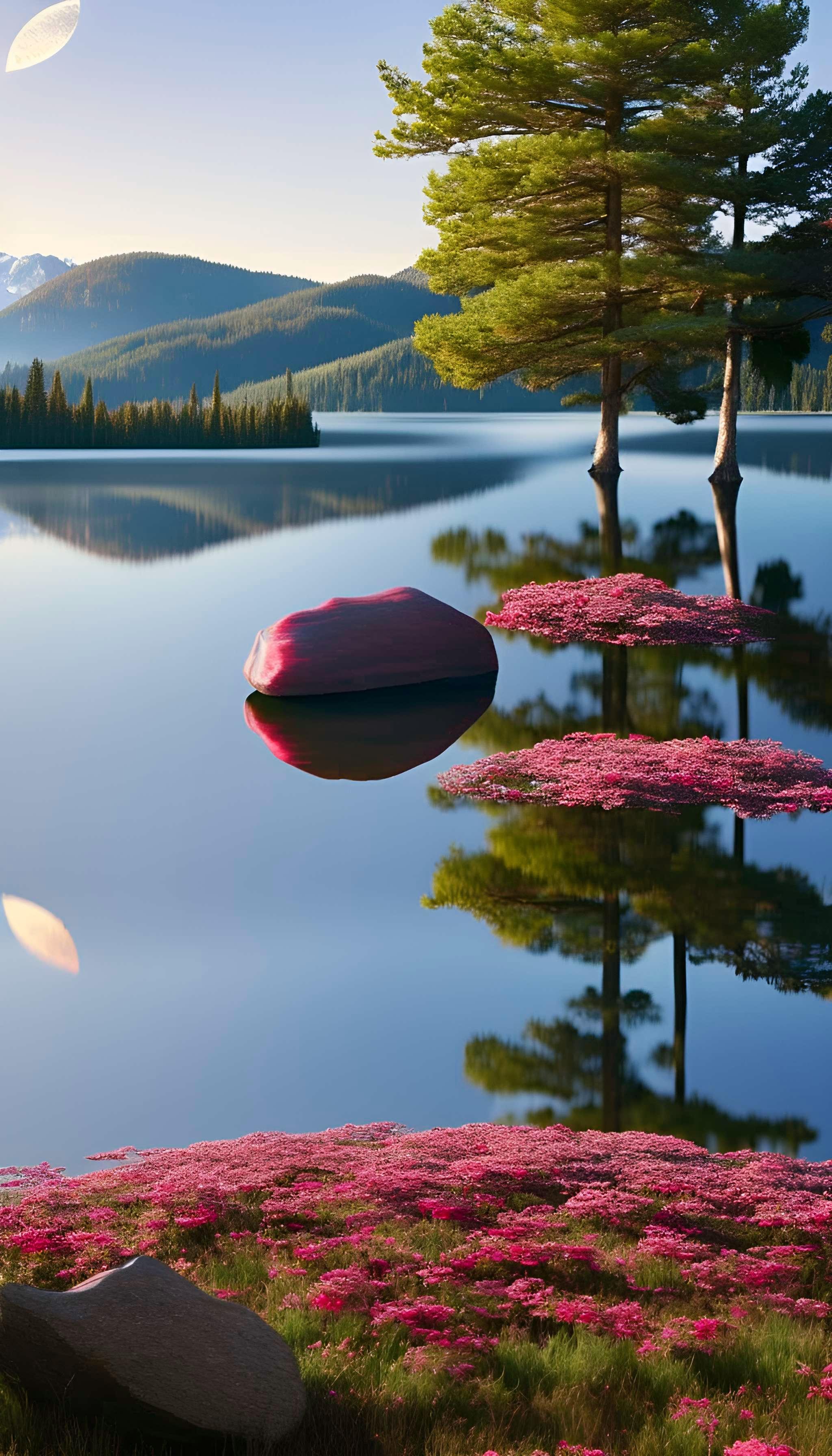 湖边风景