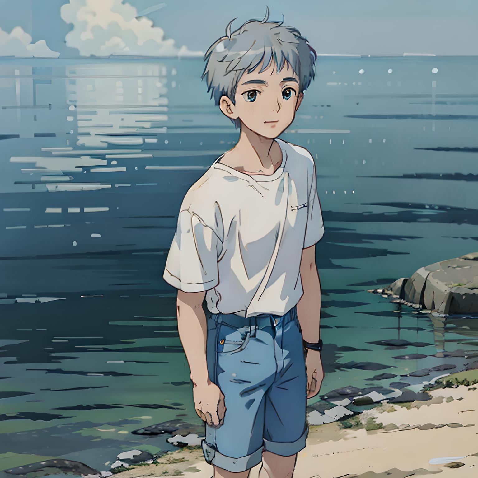 海边少年