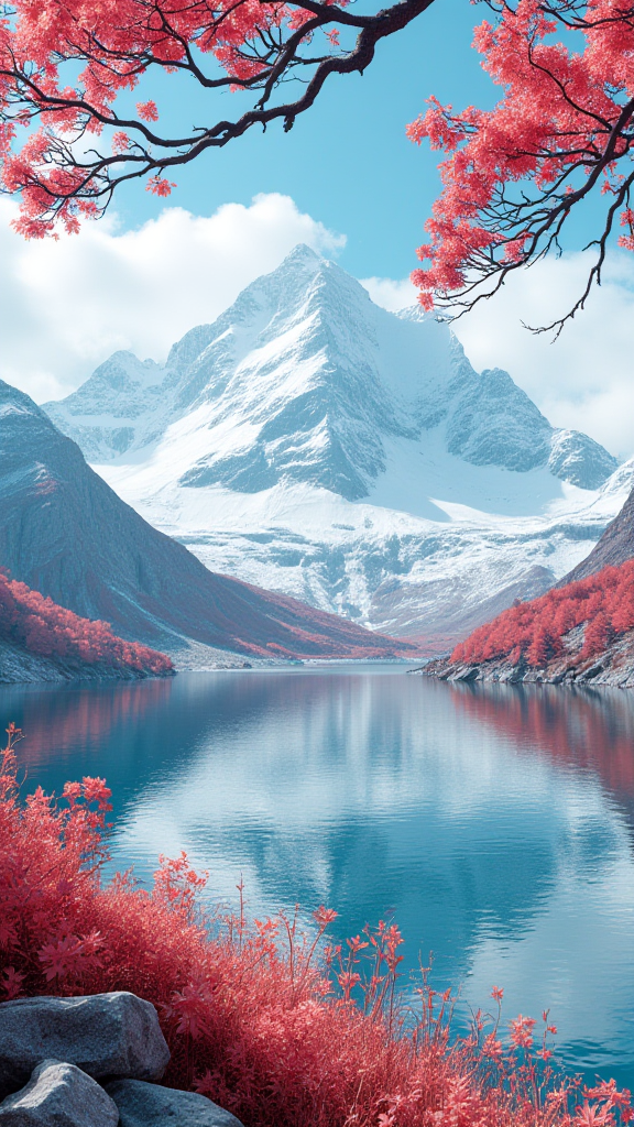雪山美景
