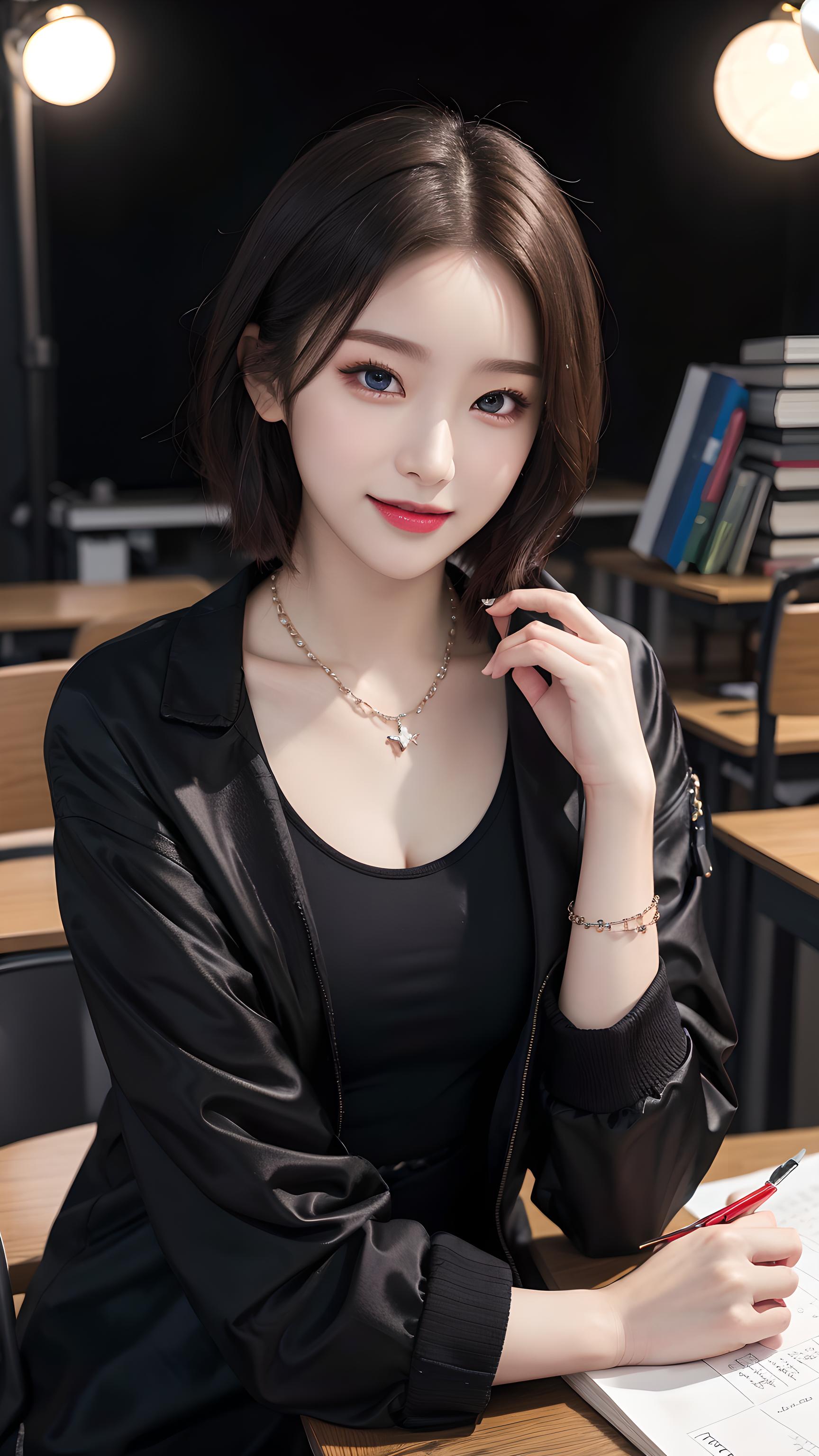 学习美女