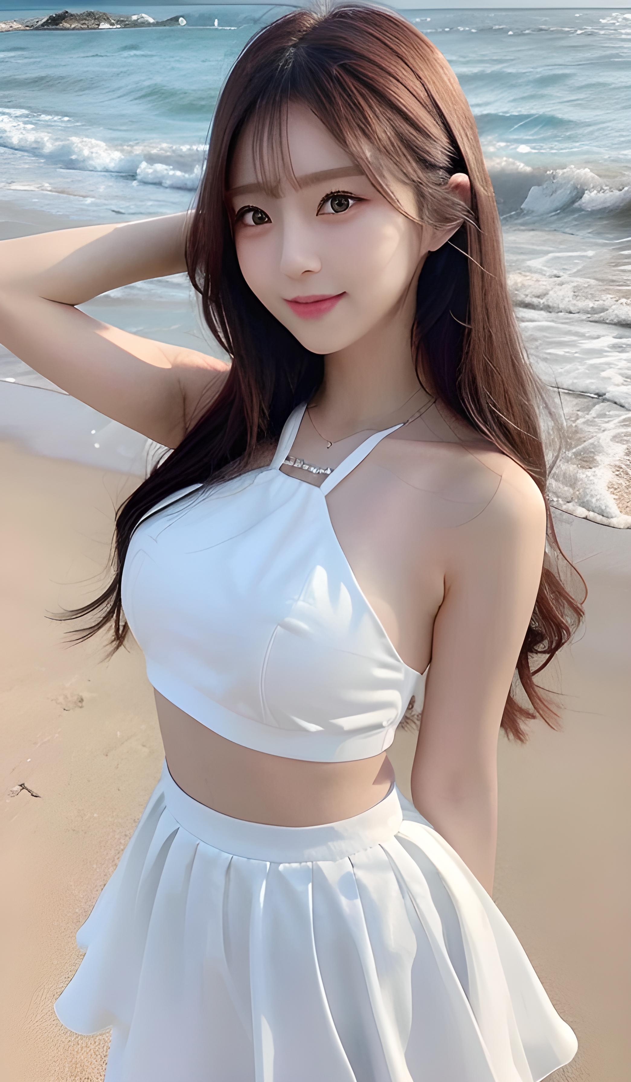 海边美女