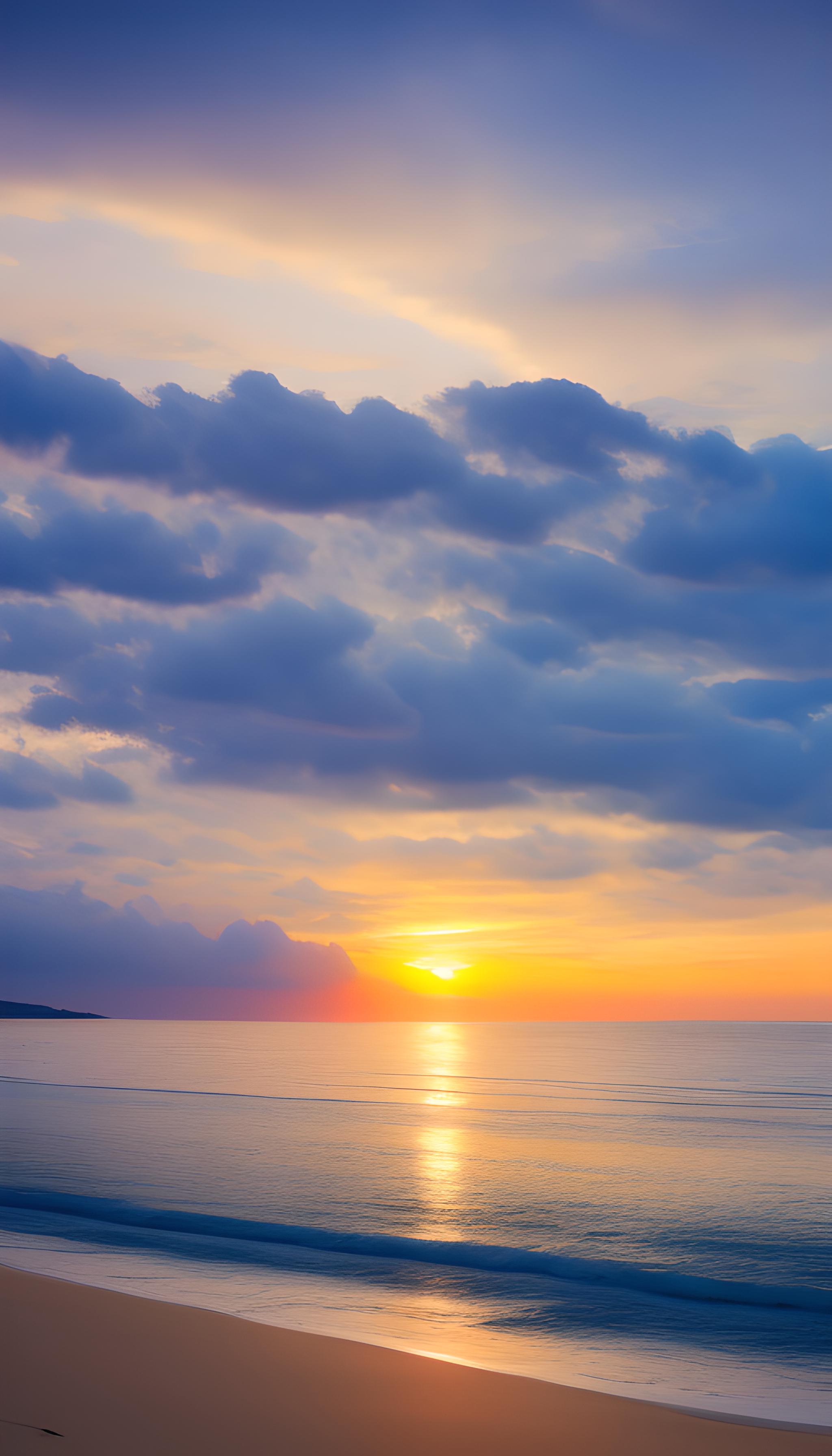 海上夕阳西下