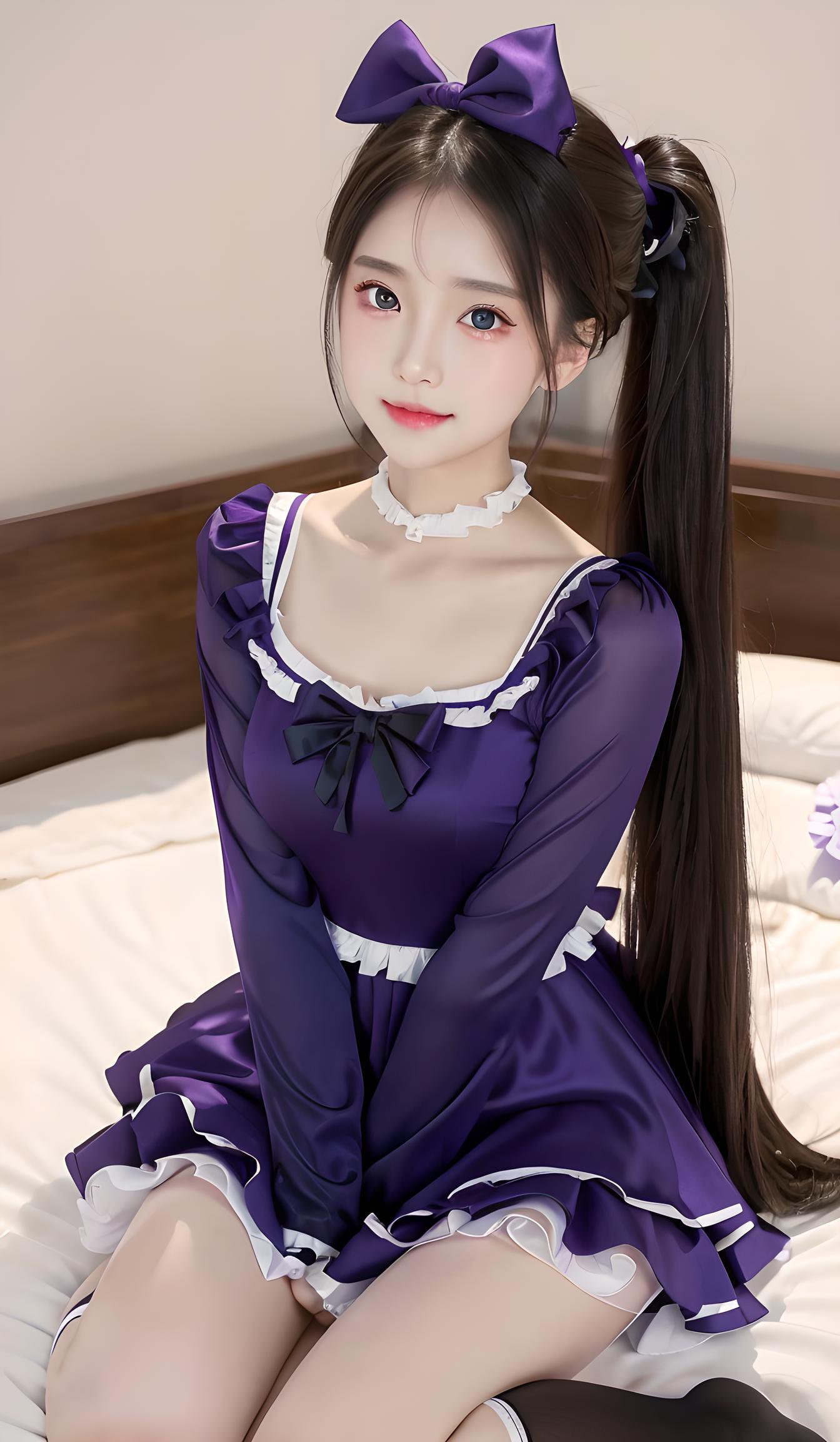 紫衣美少女