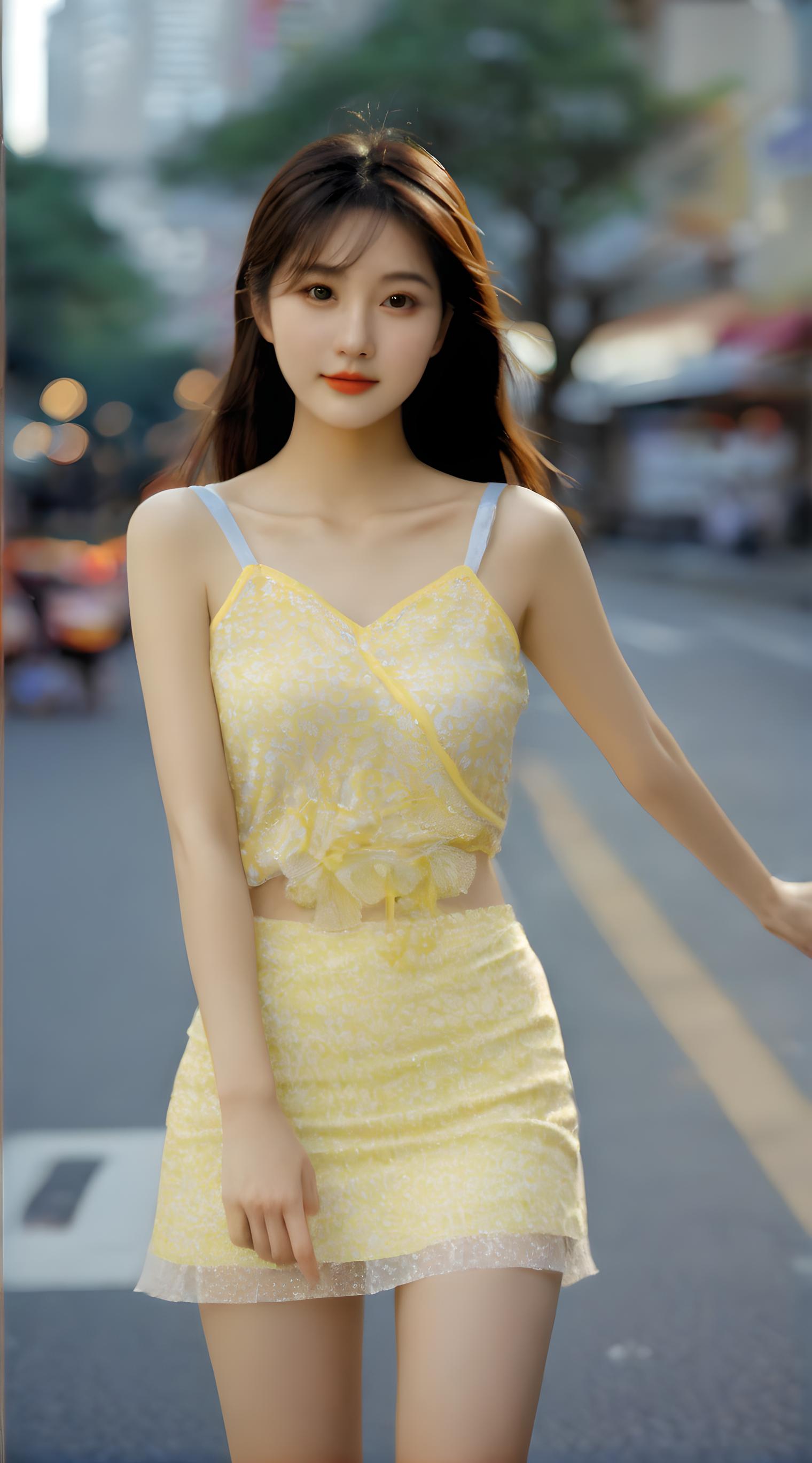 时候街拍美女