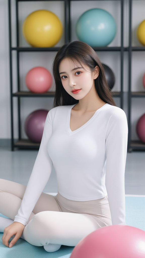 白色T恤女孩