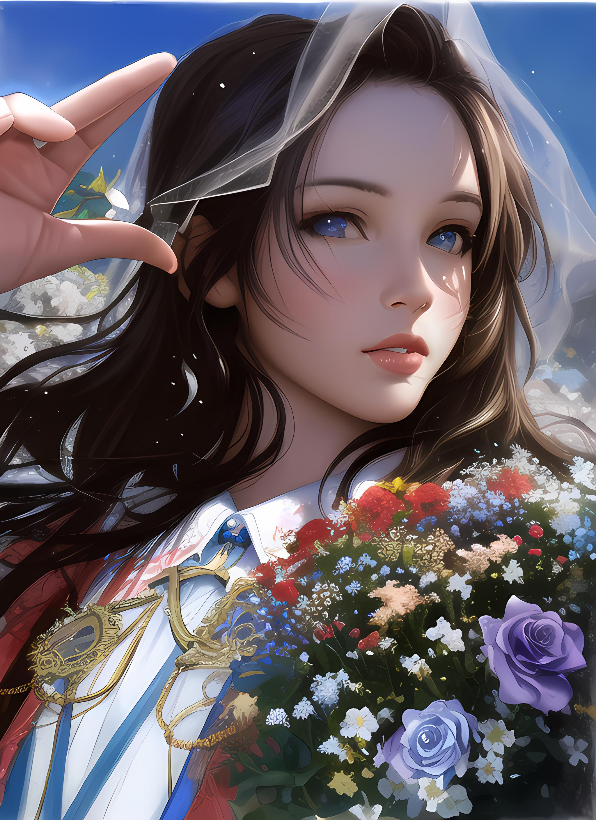 花丛少女