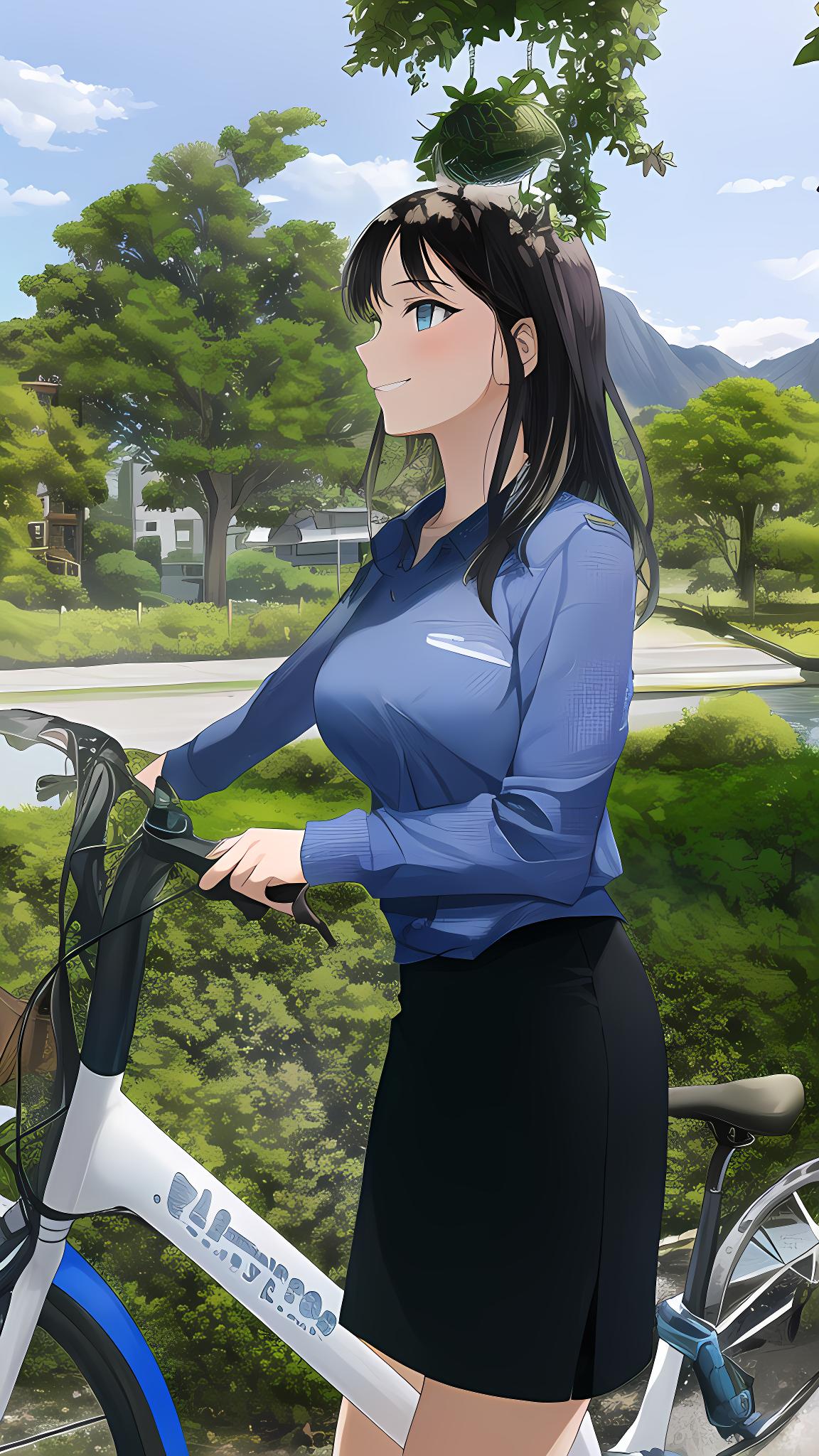 学骑单车