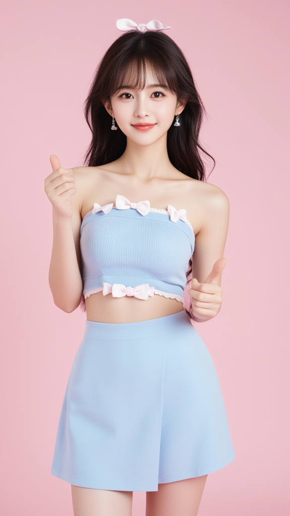 露锁骨女孩
