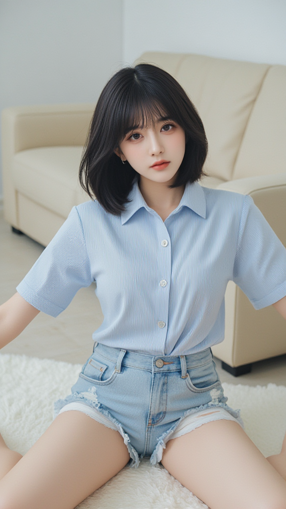 短发女孩