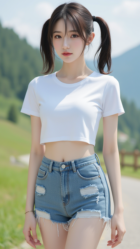 双马尾女孩