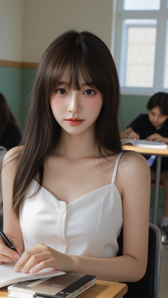 教室里的女孩