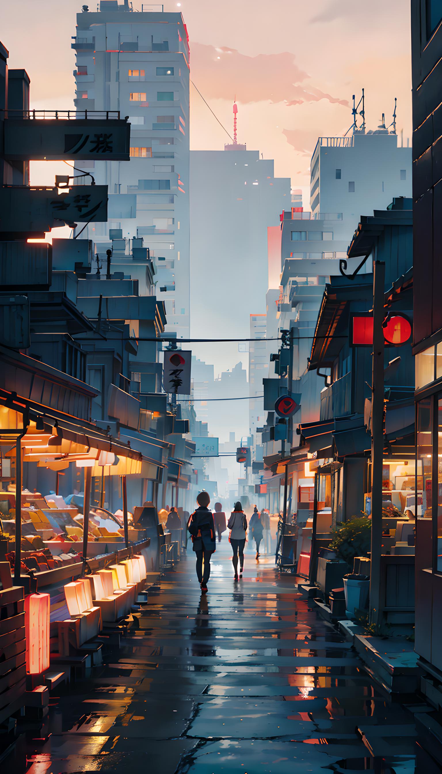 霓虹街道