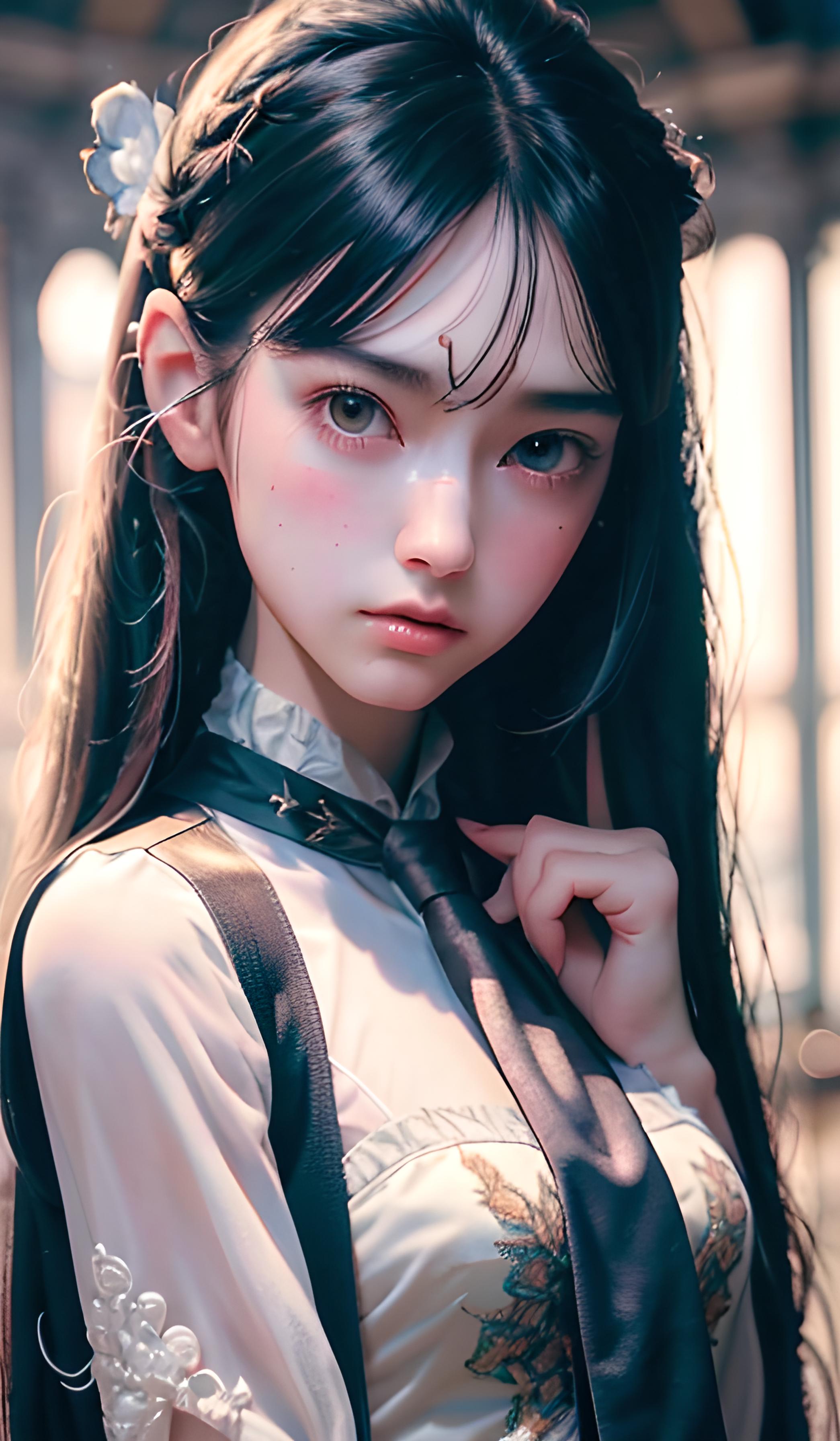 白袜少女