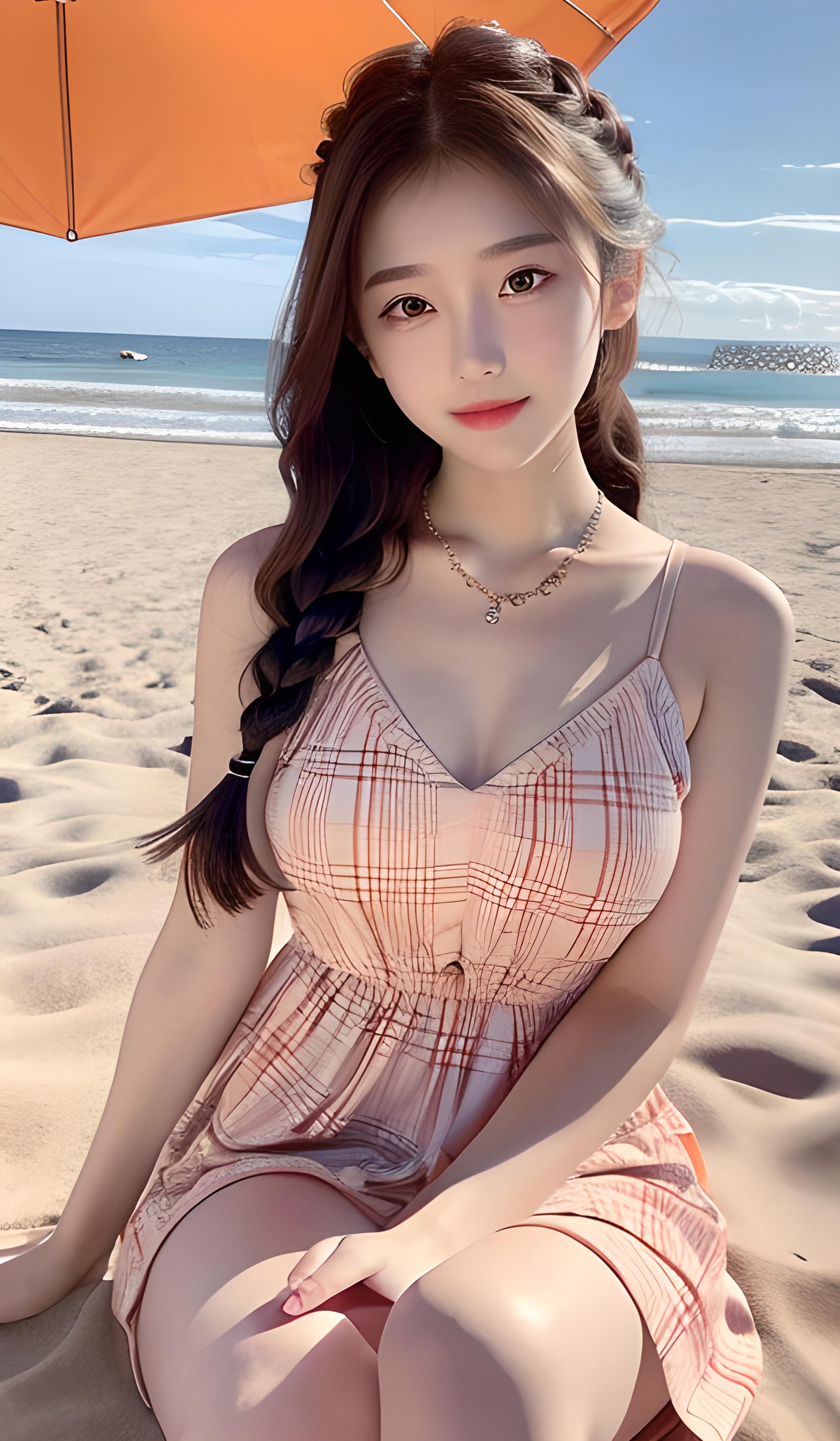 海边美女