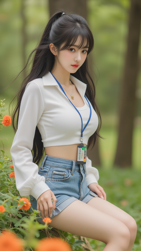 树林里的女孩